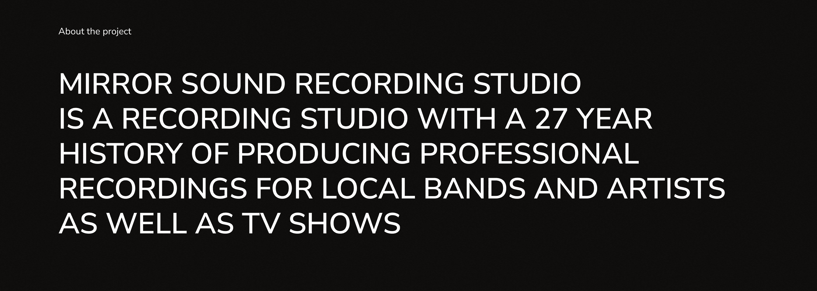 Mirror sound studio — concept — Изображение №2 — Интерфейсы, Анимация на Dprofile