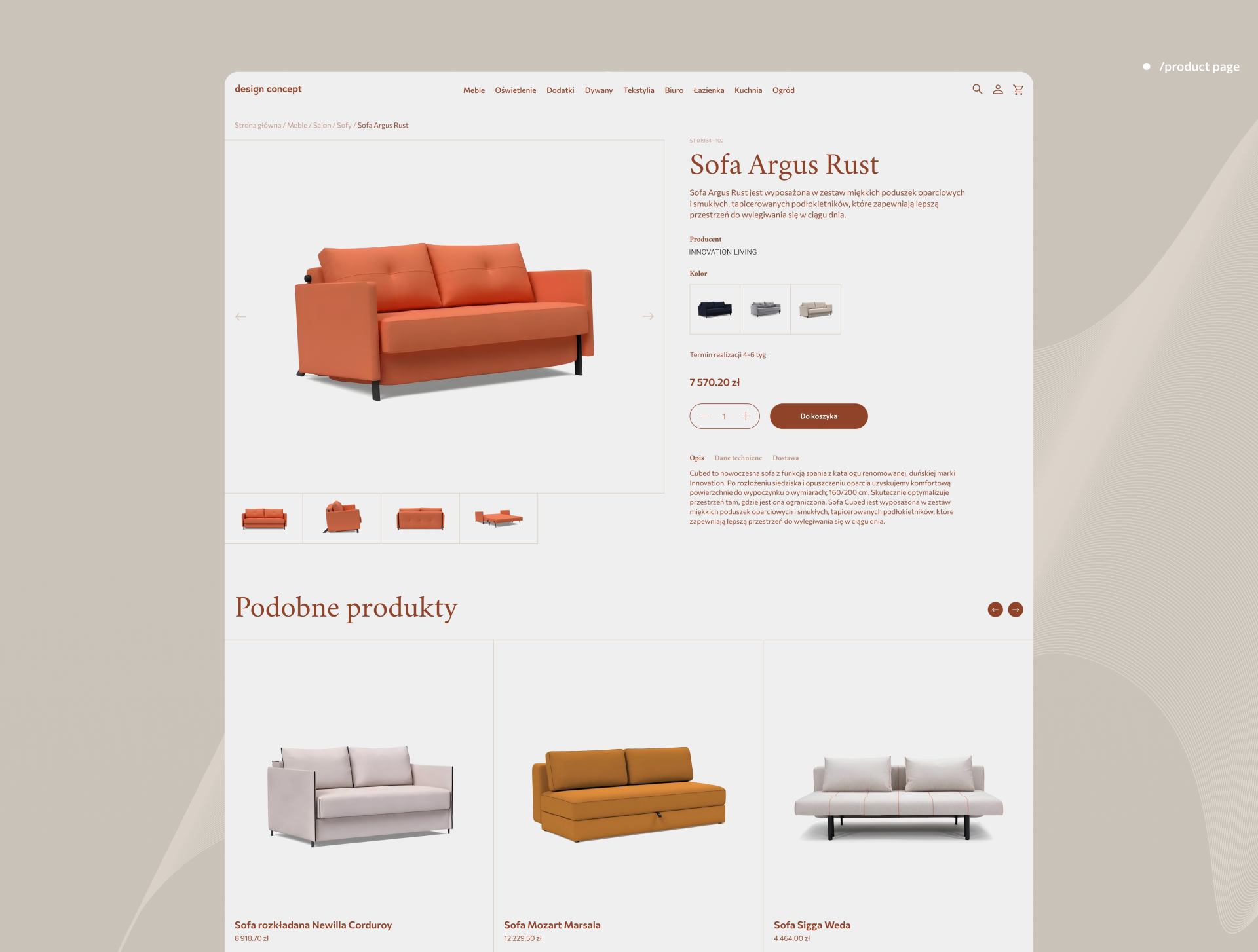 Furniture e-commerce — Изображение №6 — Интерфейсы на Dprofile
