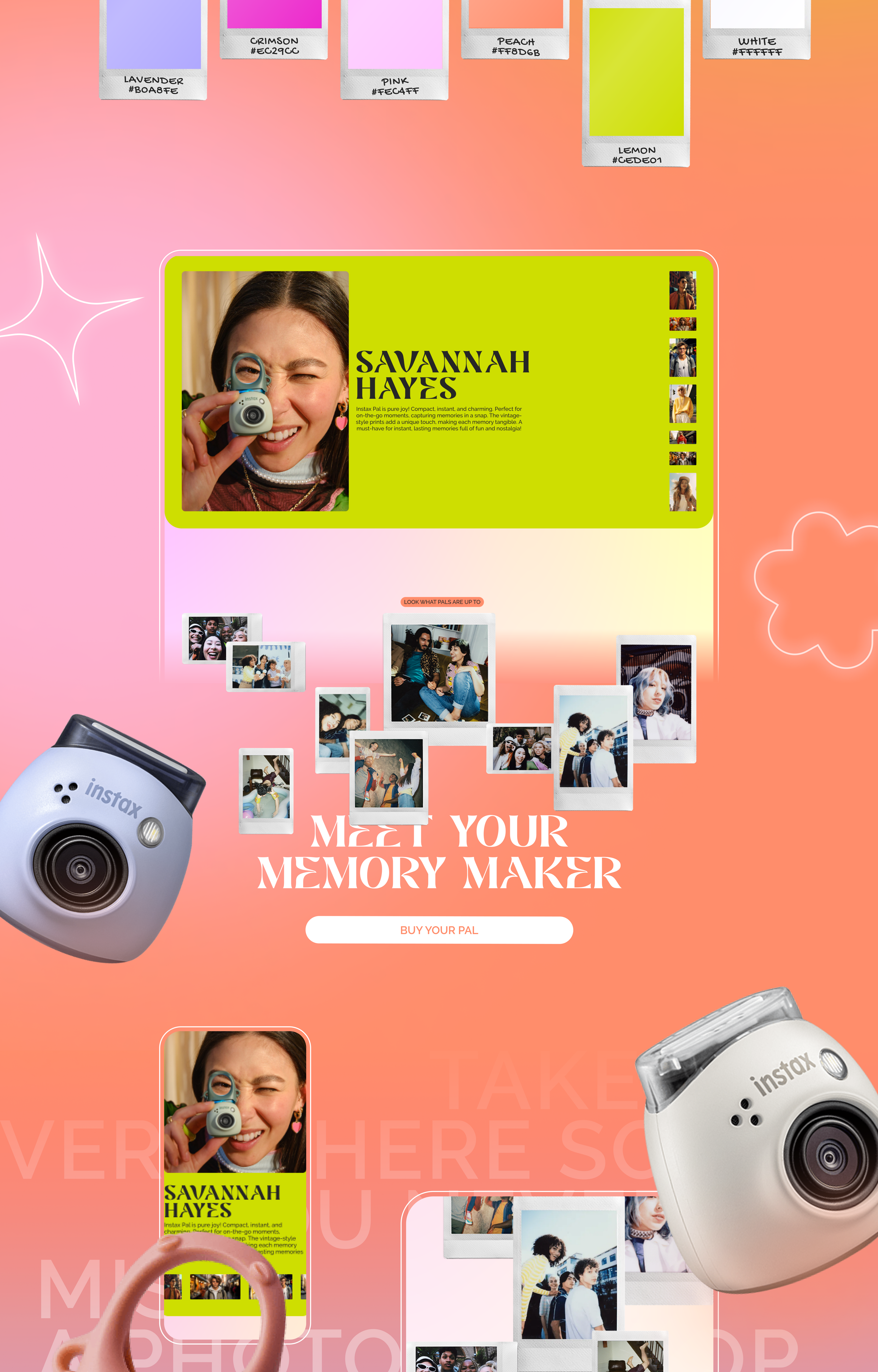 INSTAX PAL — Изображение №4 — Интерфейсы, Графика на Dprofile