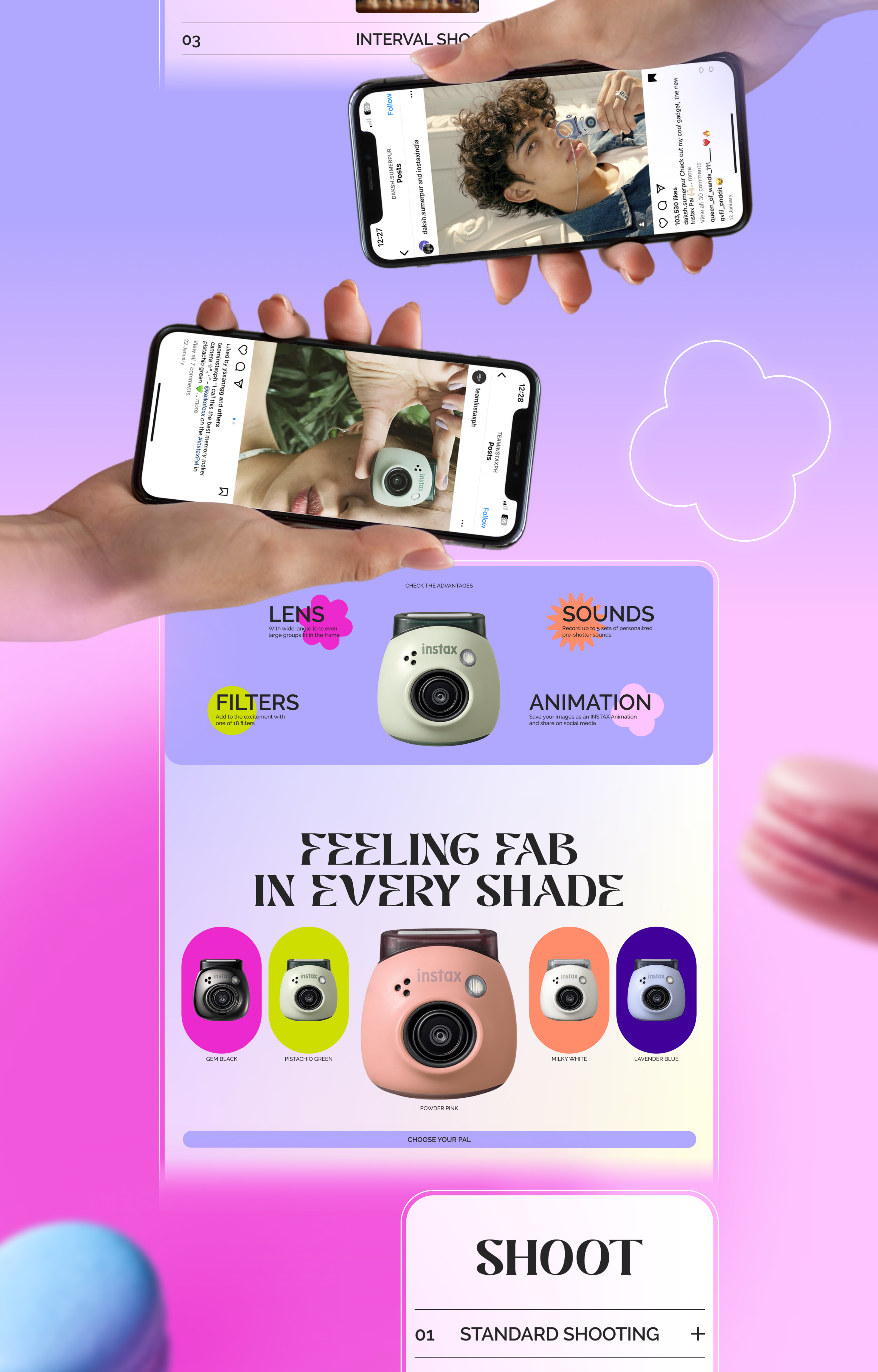 INSTAX PAL — Изображение №2 — Интерфейсы, Графика на Dprofile