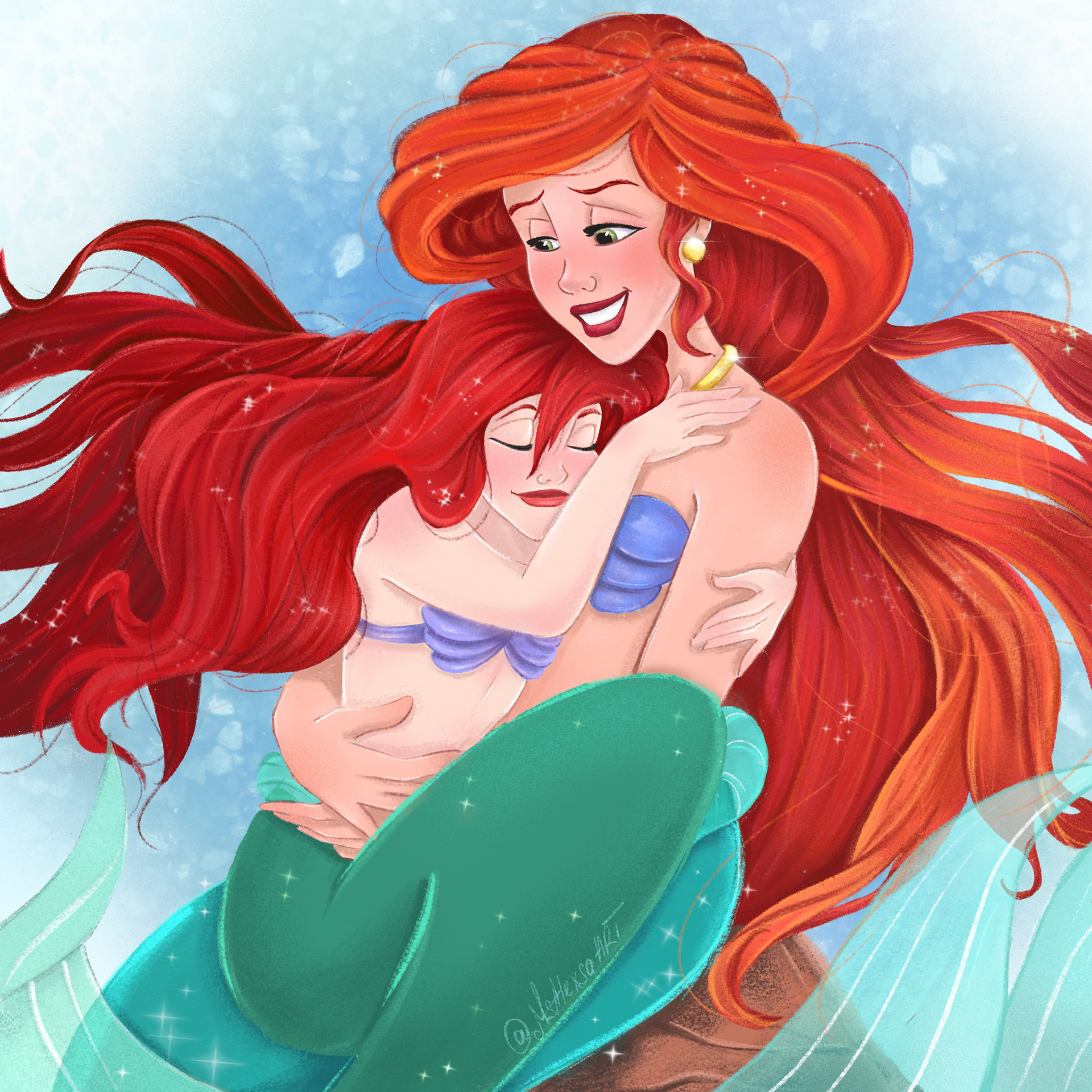 Mother’s Day (mermay) — Изображение №1 — Иллюстрация на Dprofile