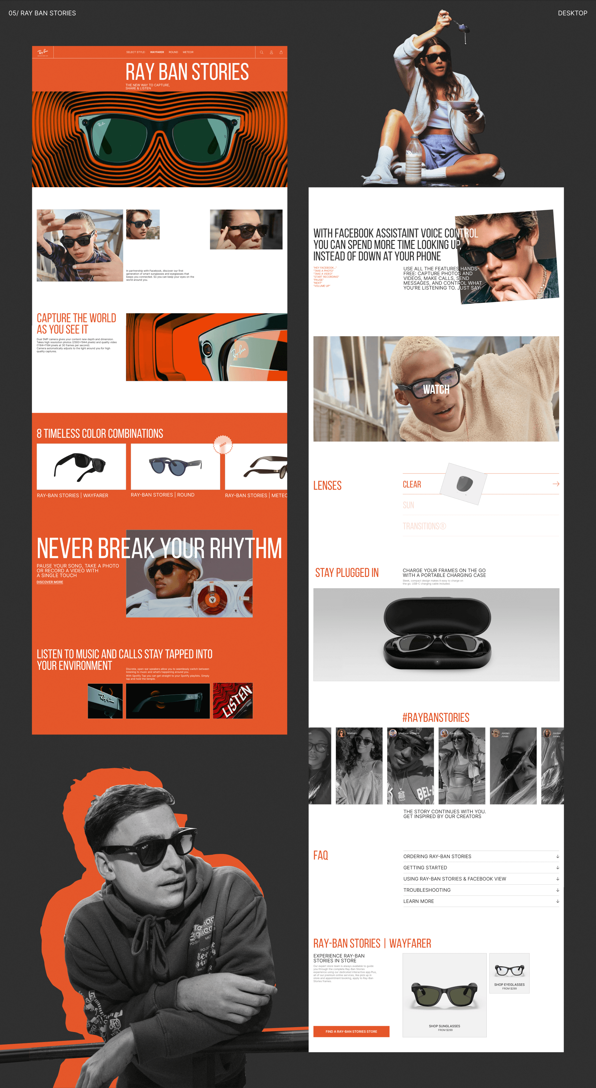 Ray Ban® | E-commerce Redesign Concept — Изображение №7 — Интерфейсы, Графика на Dprofile