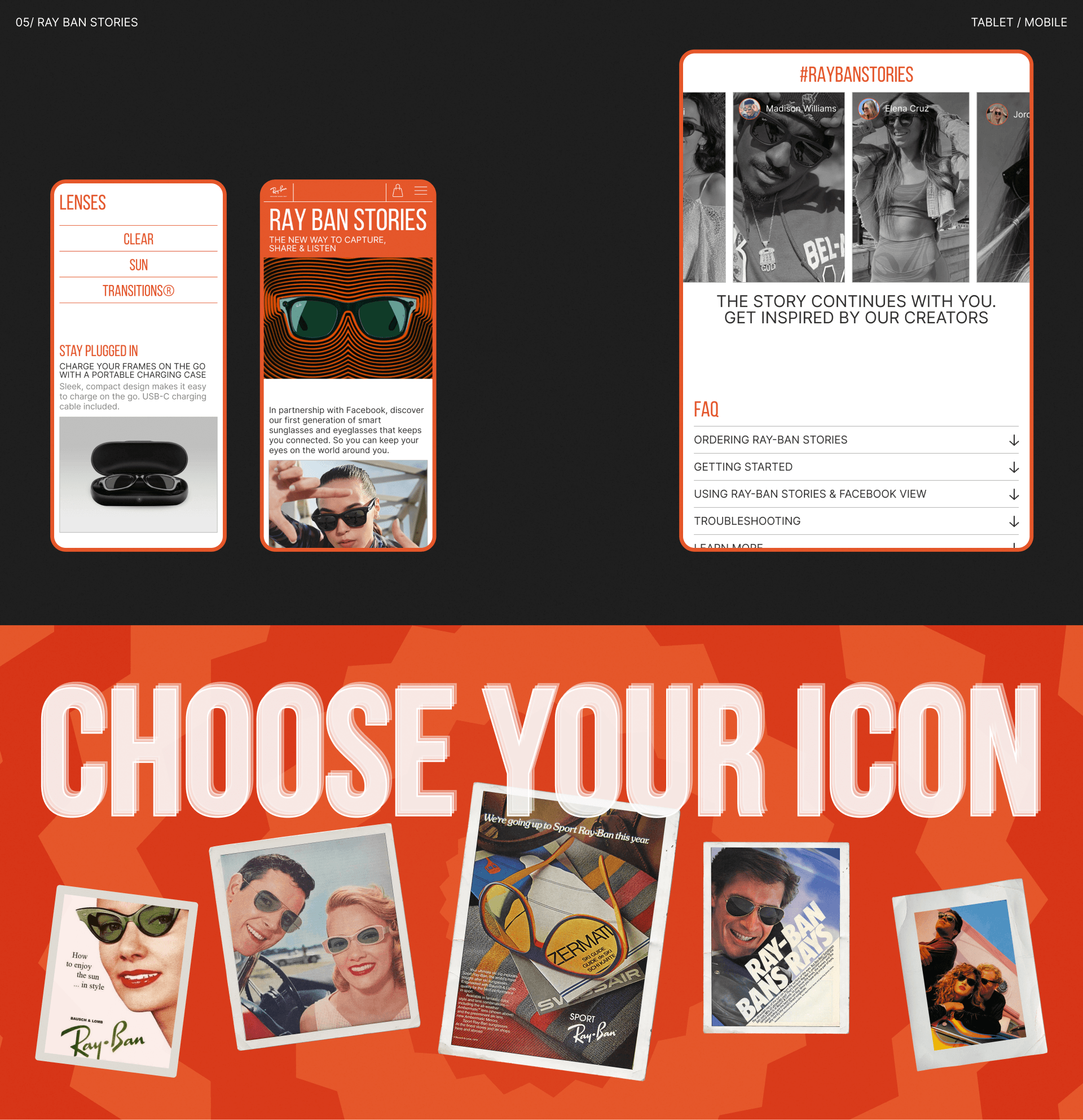 Ray Ban® | E-commerce Redesign Concept — Изображение №8 — Интерфейсы, Графика на Dprofile