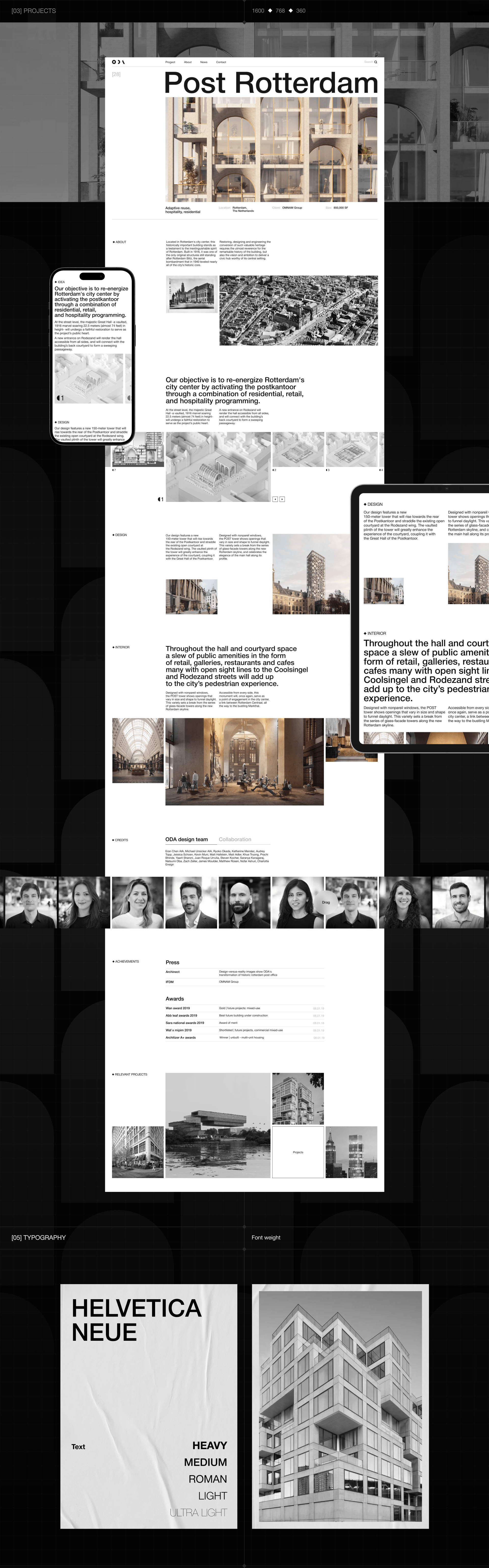 ODA Architecture | Corporate Redesign — Изображение №4 — Интерфейсы, Графика на Dprofile