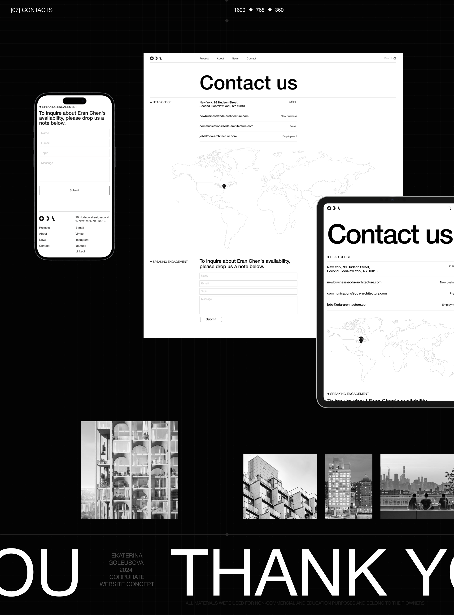 ODA Architecture | Corporate Redesign — Изображение №6 — Интерфейсы, Графика на Dprofile