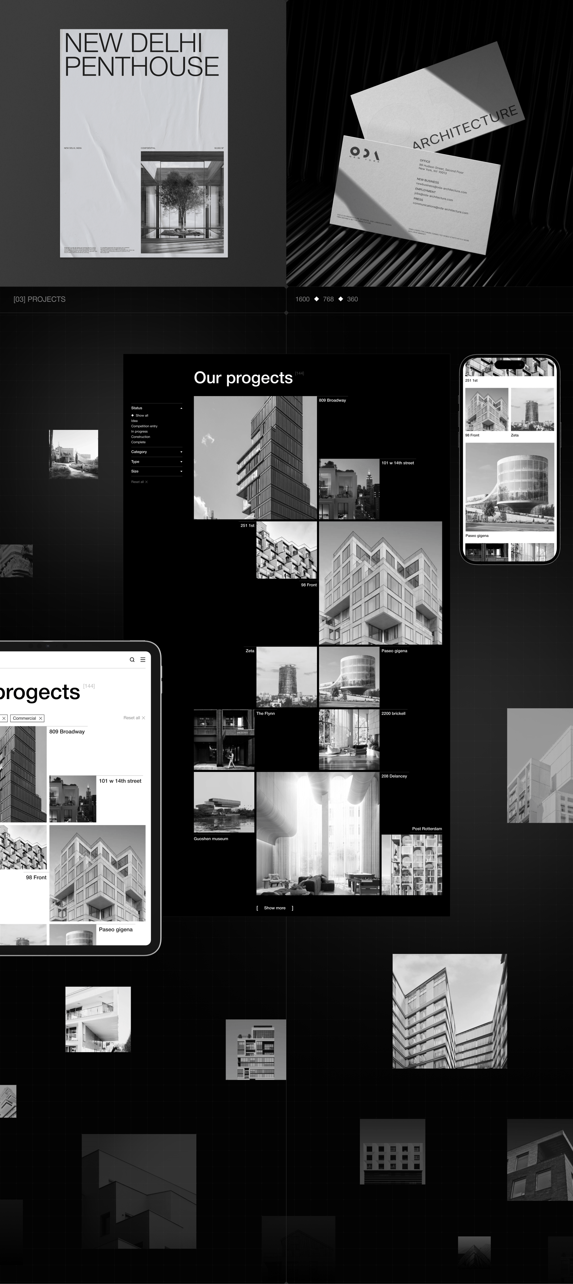 ODA Architecture | Corporate Redesign — Изображение №3 — Интерфейсы, Графика на Dprofile