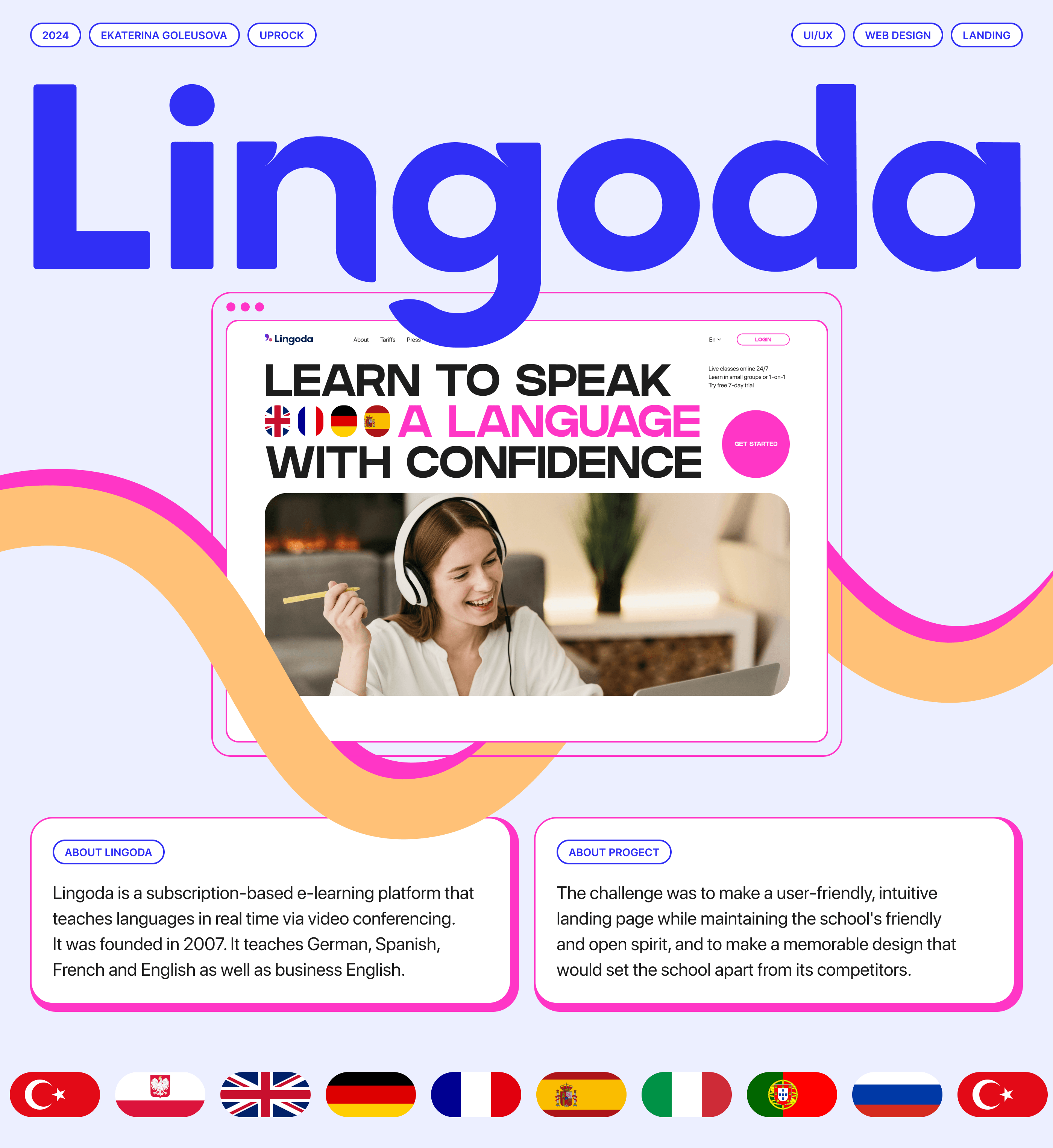Lingoda Language School | Landing Redesign — Изображение №1 — Интерфейсы на Dprofile