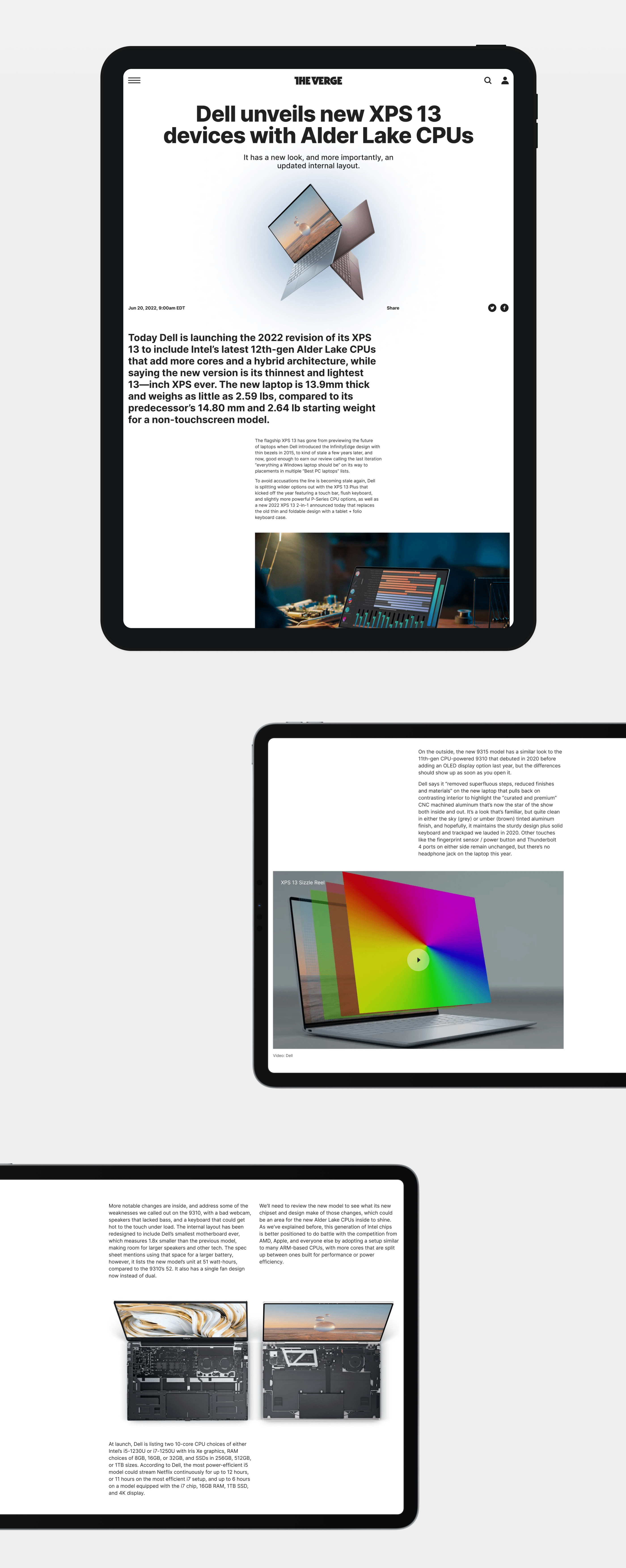 THE VERGE - news website redesign concept — Изображение №7 — Интерфейсы, Брендинг, Анимация на Dprofile