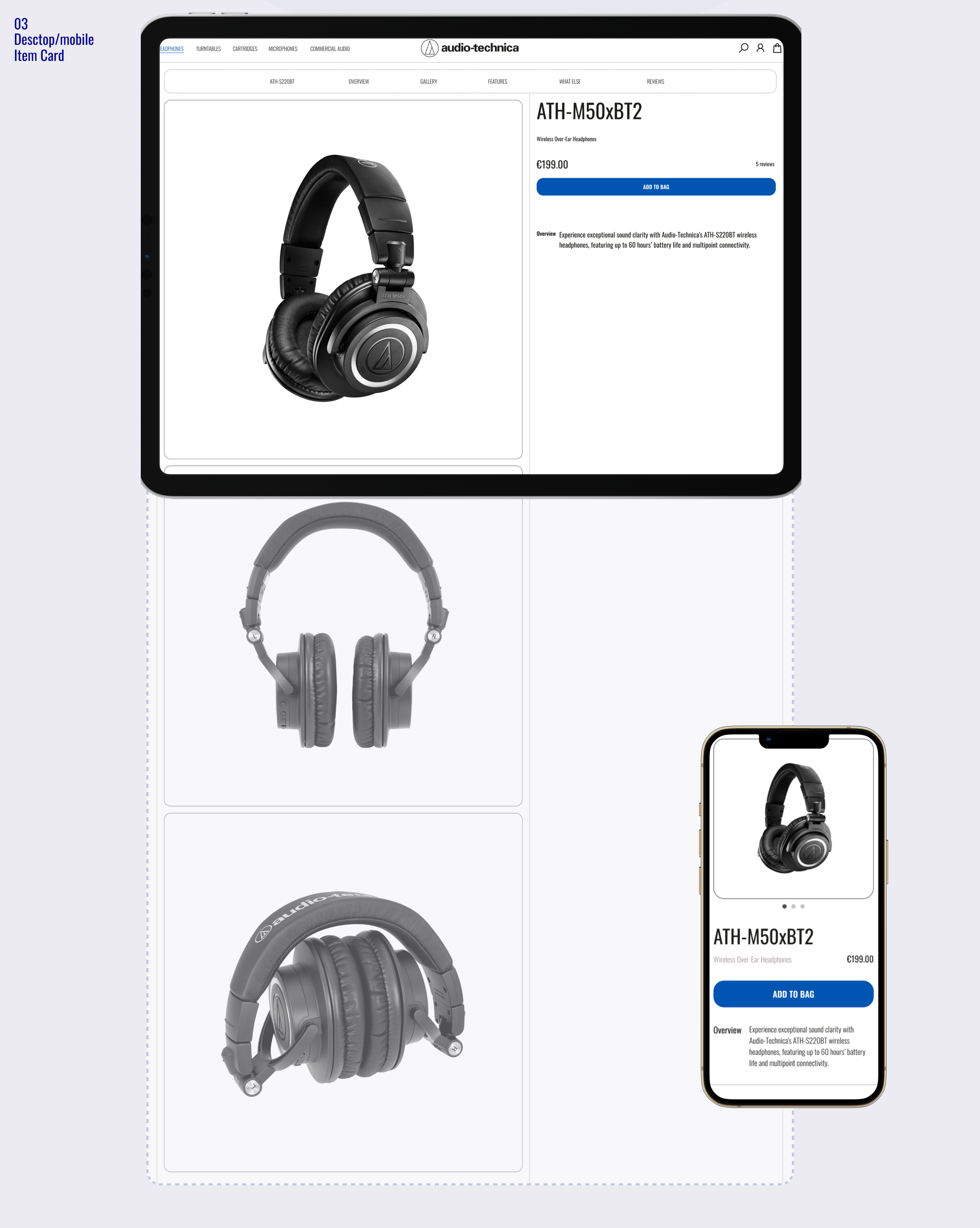 Audio-Technica | E-commerce redesign concept — Изображение №8 — Интерфейсы, Графика на Dprofile