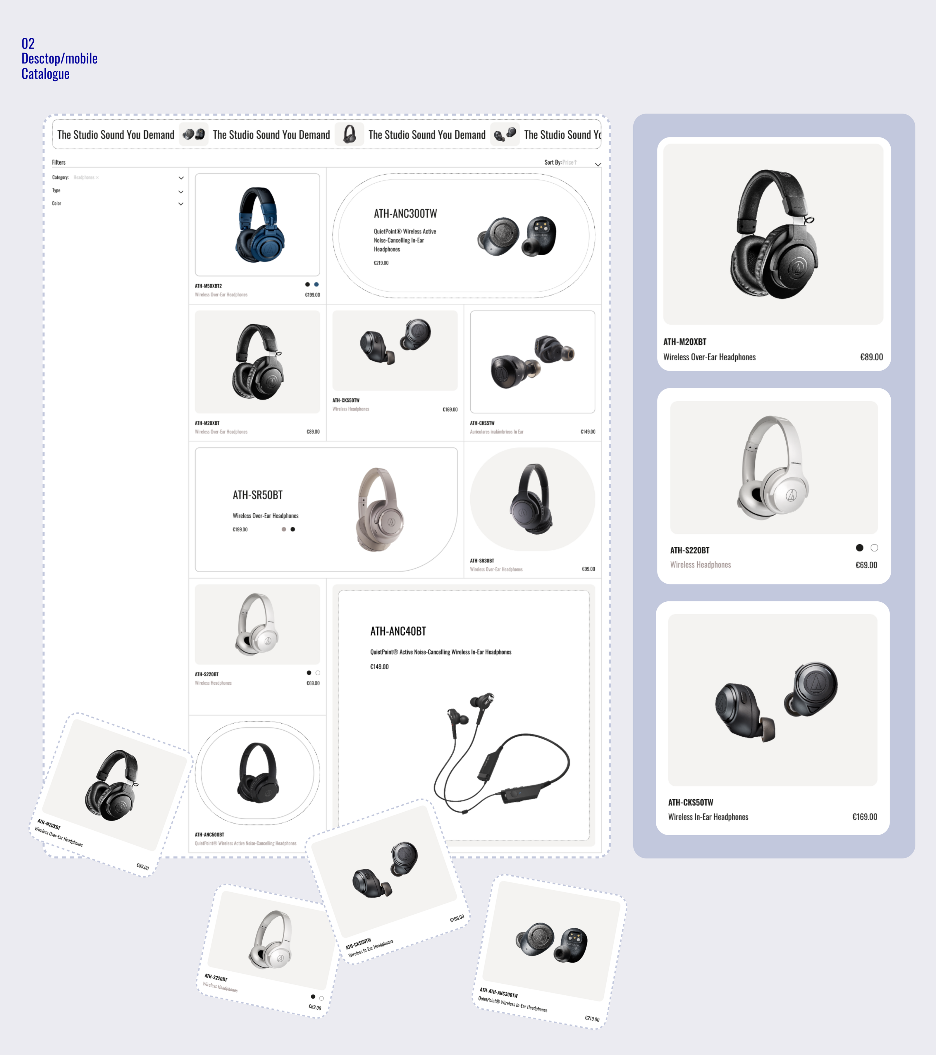 Audio-Technica | E-commerce redesign concept — Изображение №6 — Интерфейсы, Графика на Dprofile