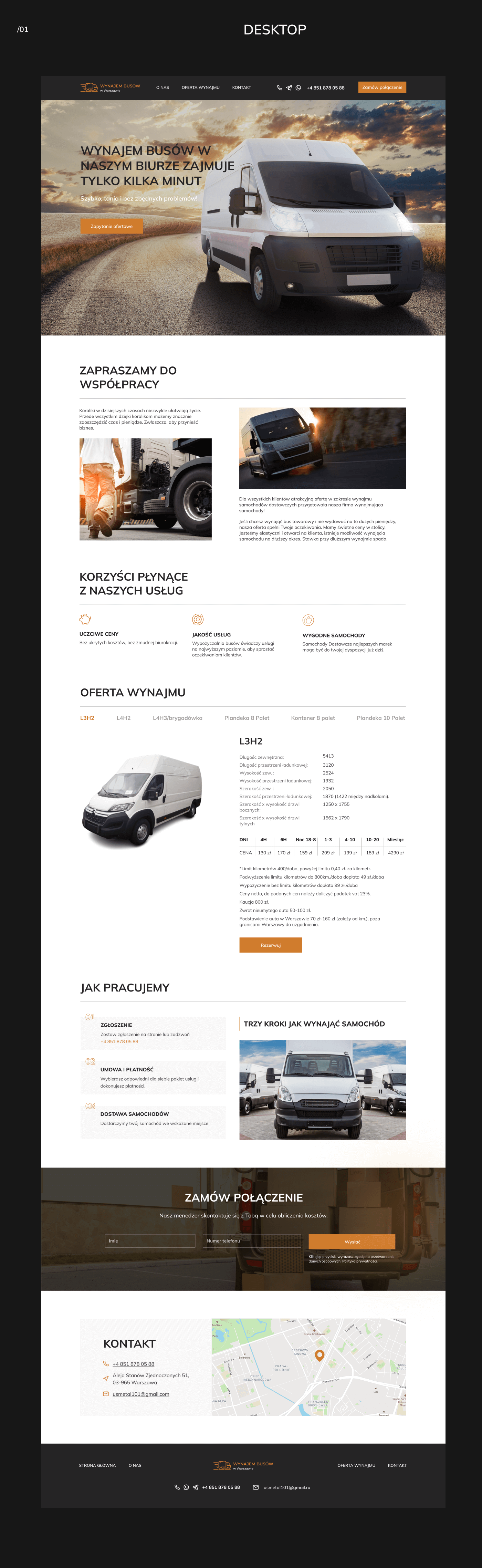 Landing page UI/UX | RENTAL CARS — Изображение №3 — Интерфейсы, Маркетинг на Dprofile
