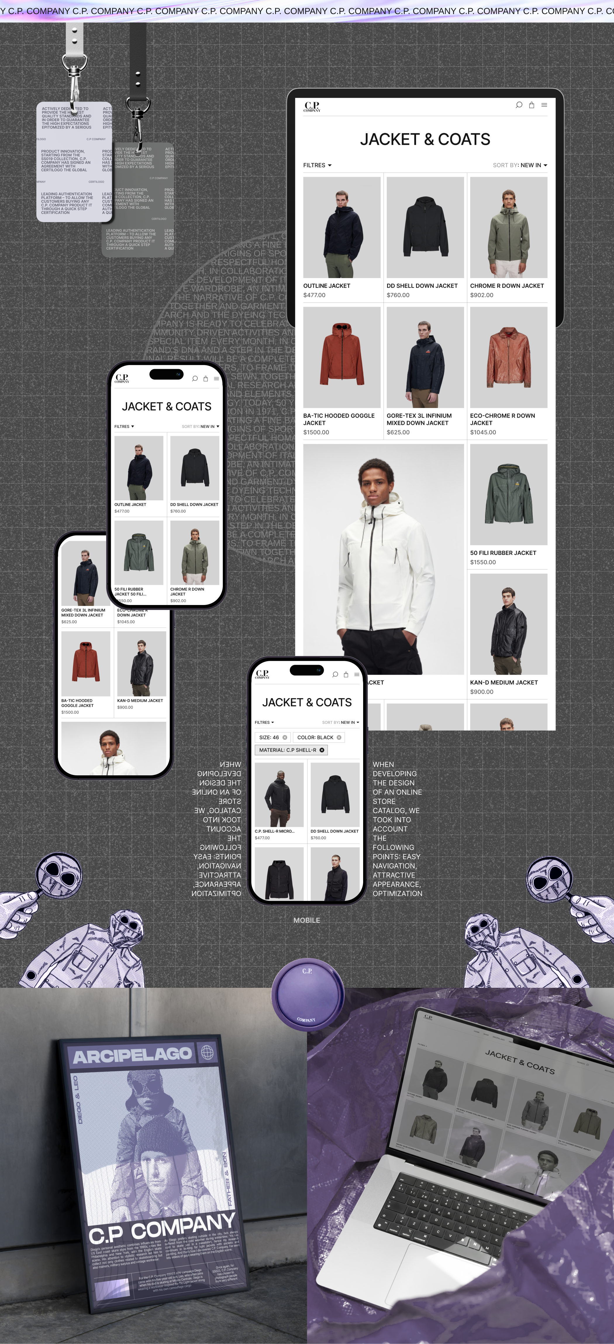 C.P. COMPANY | E-commerce | Website concept — Изображение №4 — Интерфейсы, Иллюстрация на Dprofile