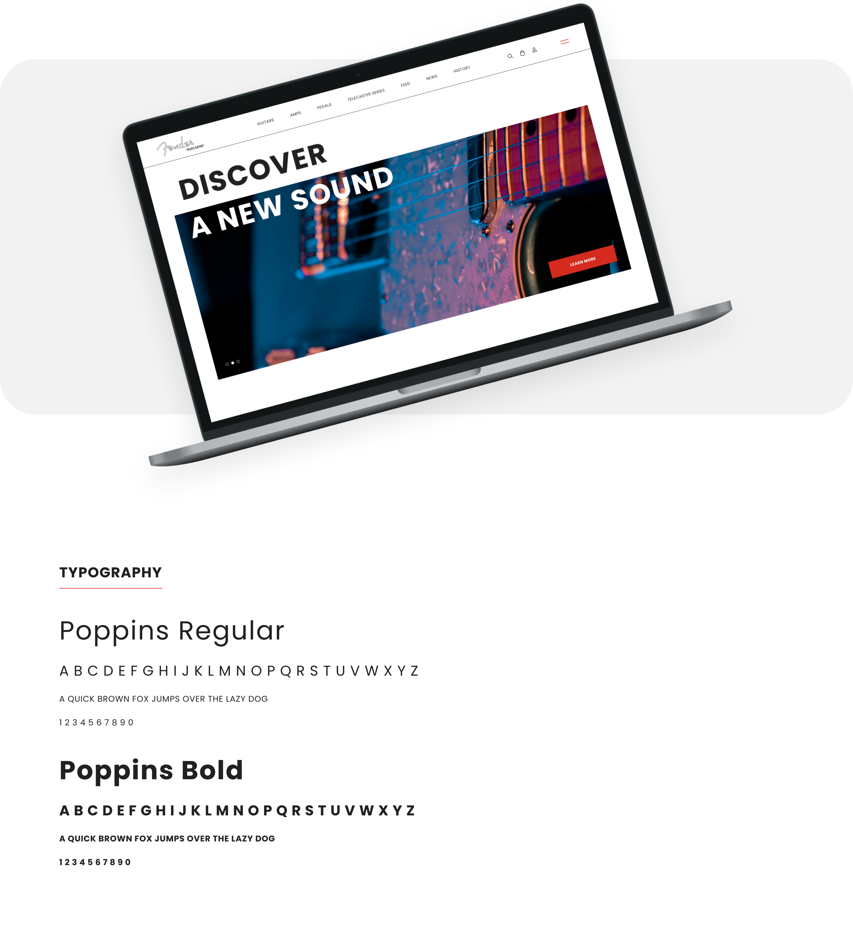 FENDER TELECASTER • ONLINE STORE CONCEPT — Изображение №4 — Интерфейсы на Dprofile