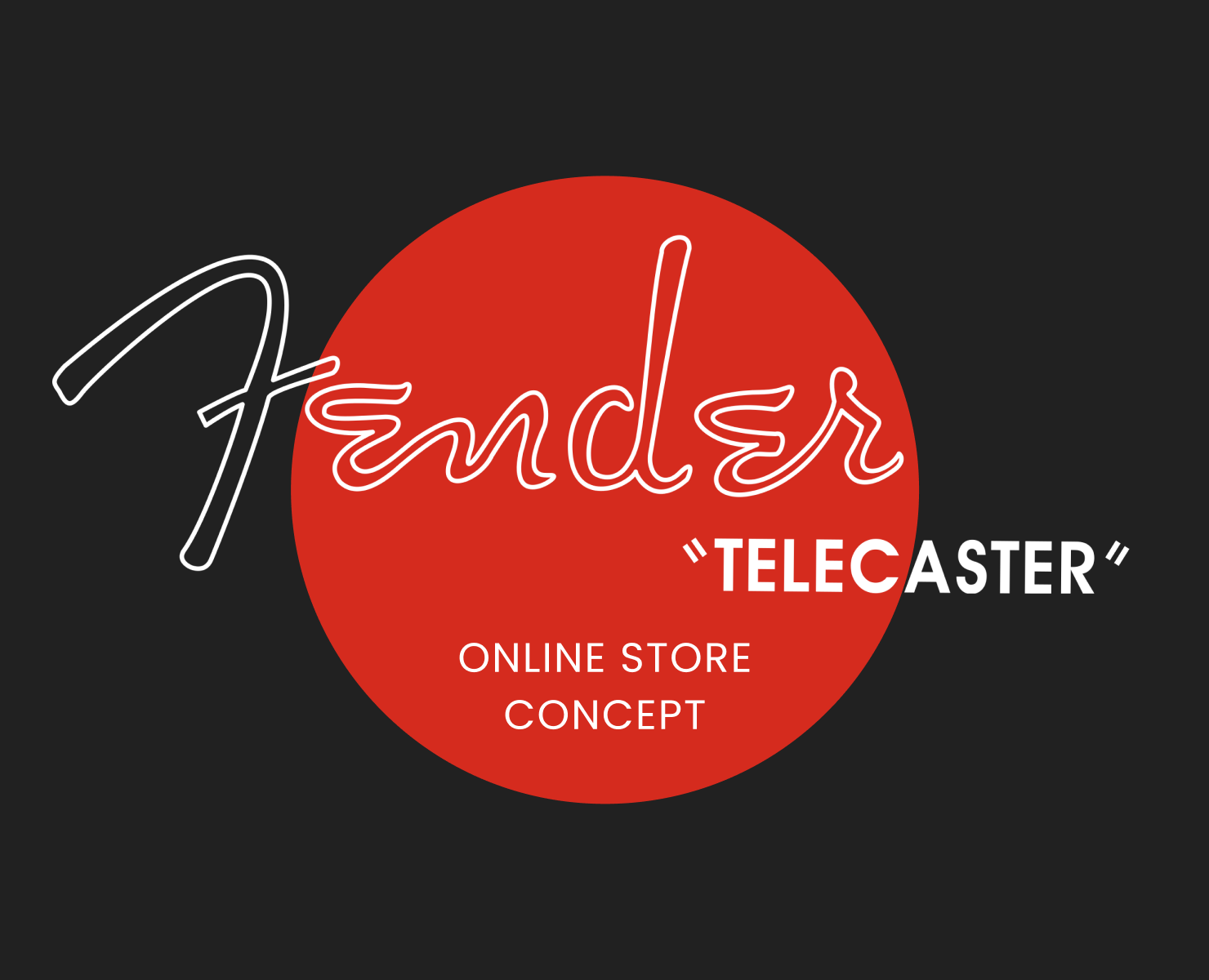FENDER TELECASTER • ONLINE STORE CONCEPT на Dprofile