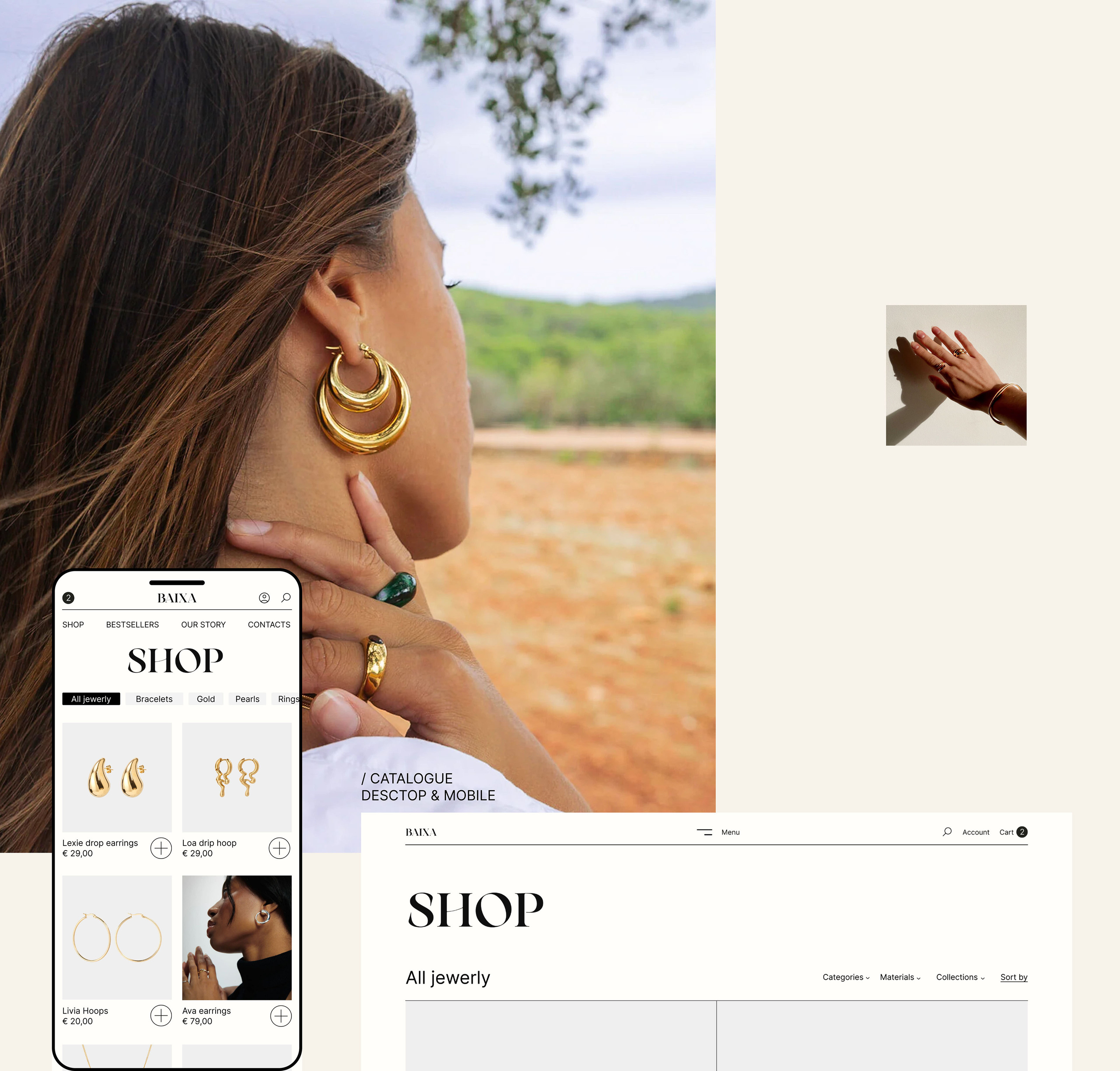 Online jewelry store BAIXA — Изображение №10 — Интерфейсы на Dprofile