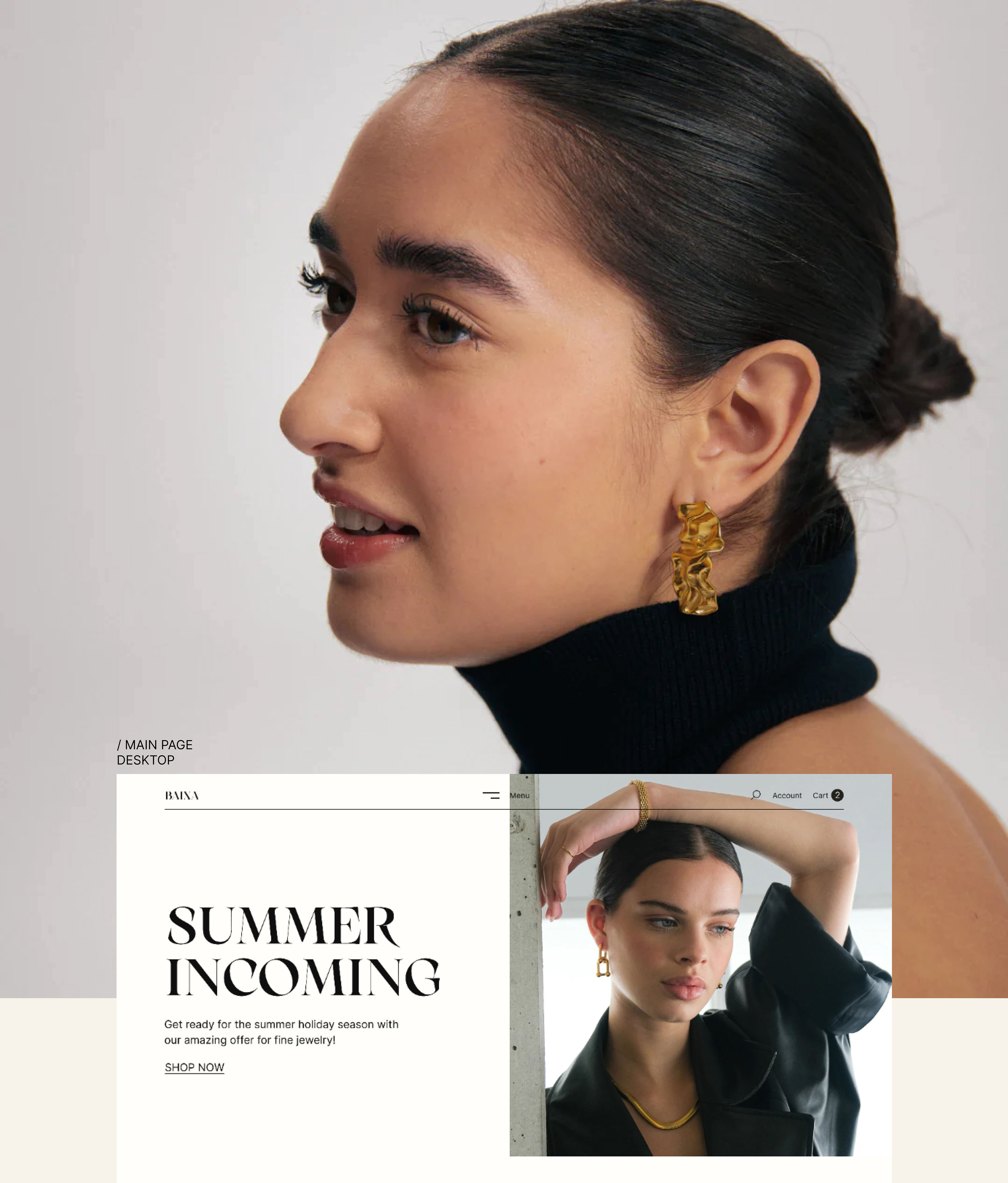 Online jewelry store BAIXA — Изображение №3 — Интерфейсы на Dprofile