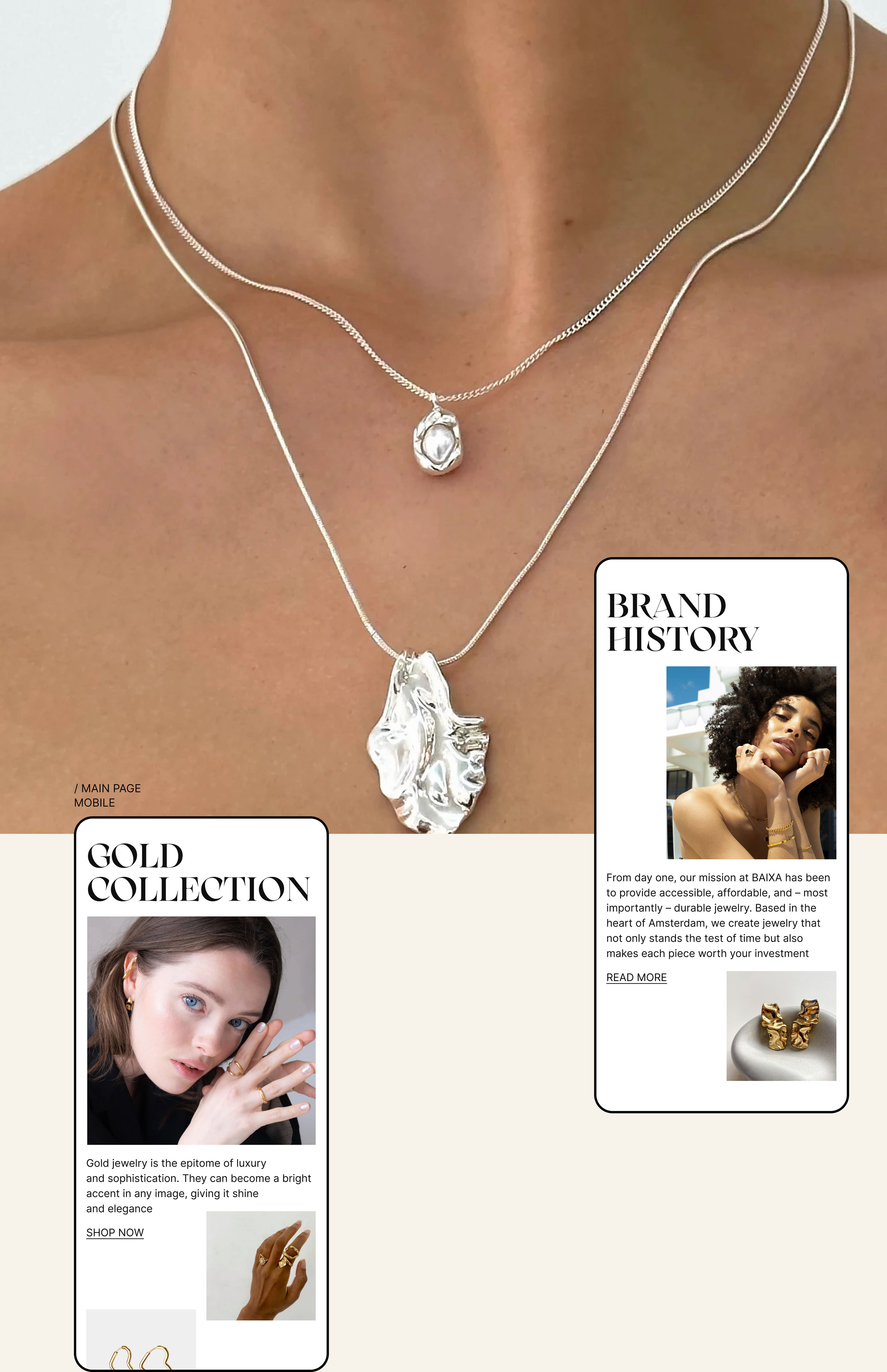 Online jewelry store BAIXA — Изображение №7 — Интерфейсы на Dprofile