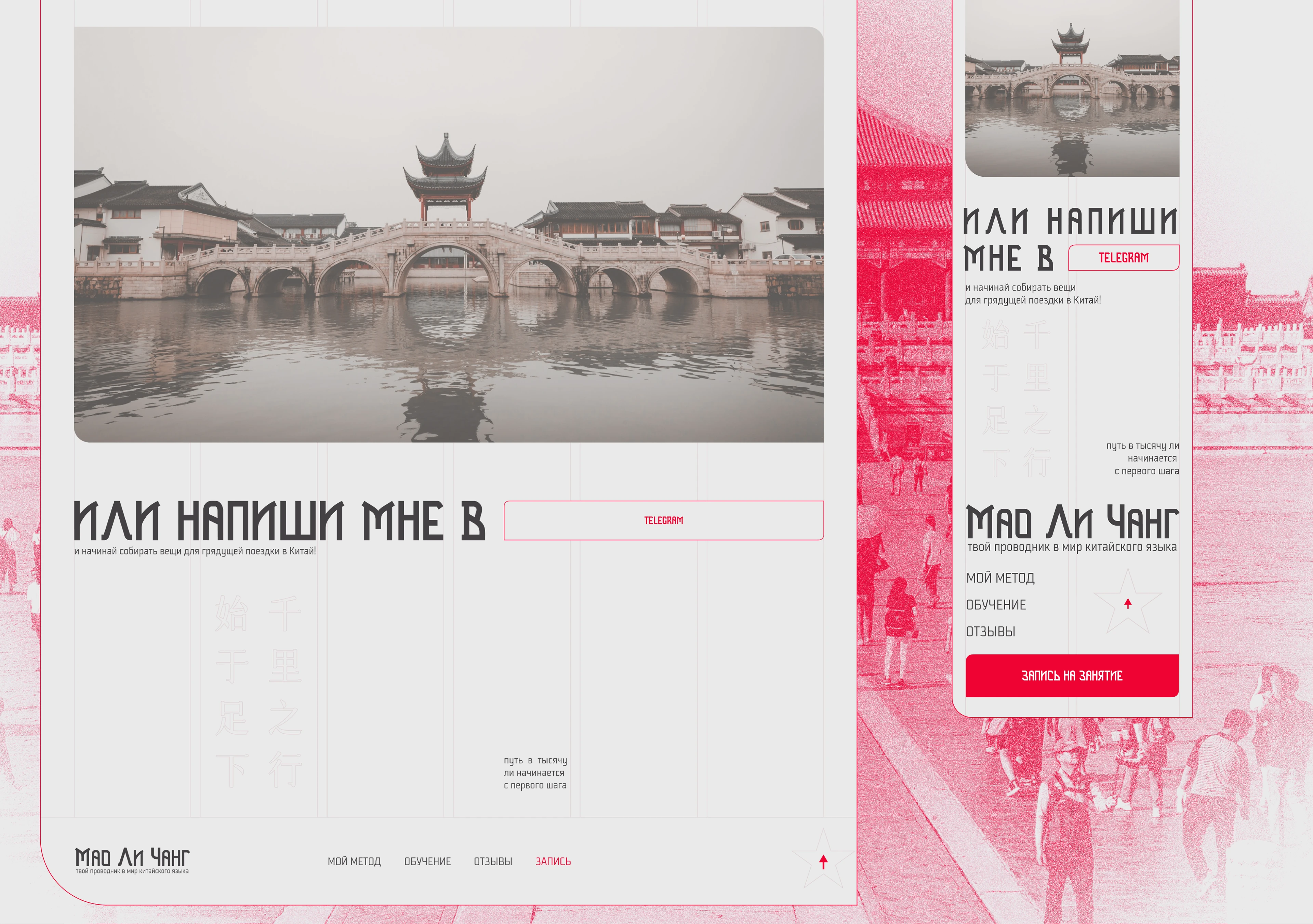 Мао Ли Чанг | Landing page for chinese teacher — Изображение №8 — Интерфейсы, Анимация на Dprofile