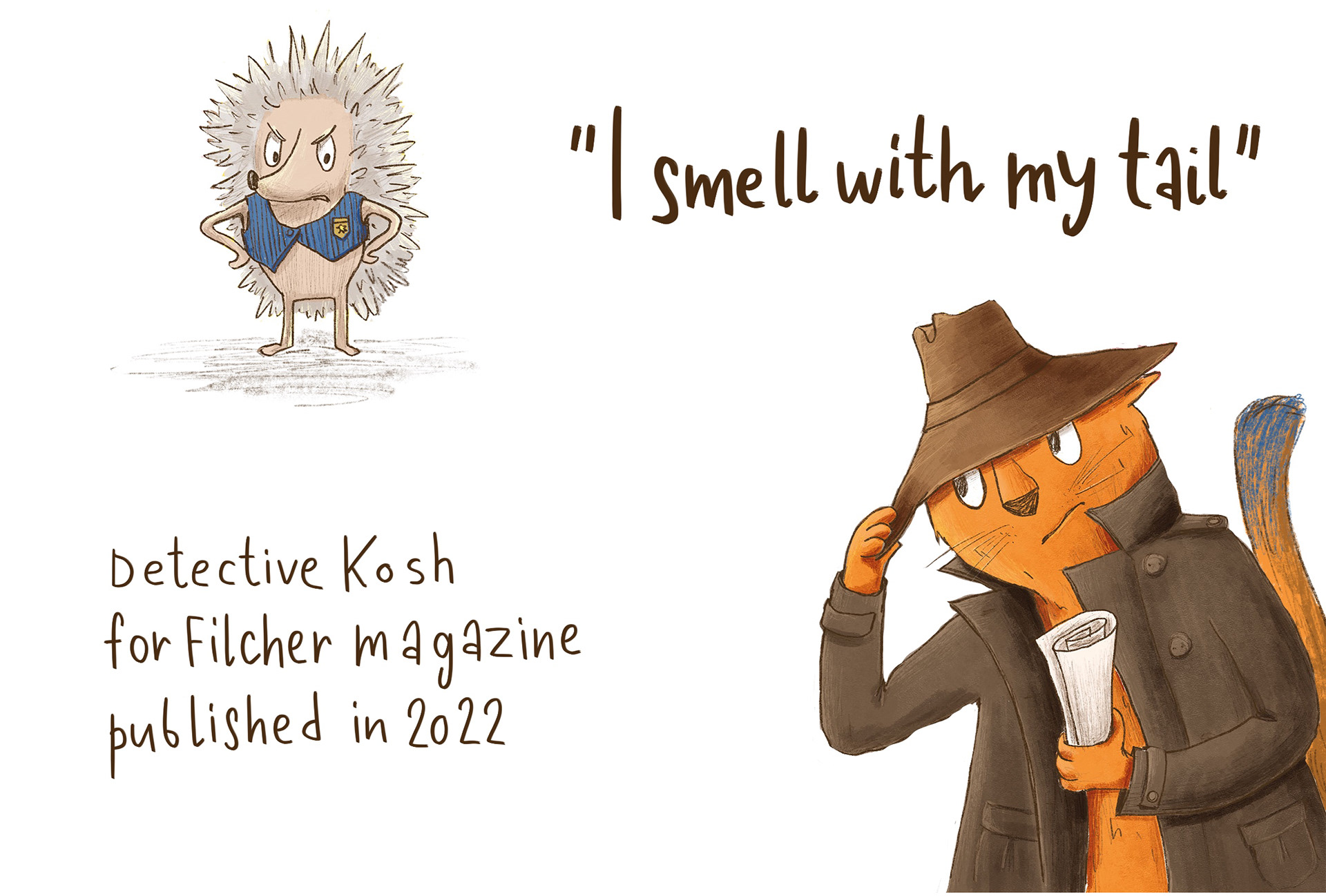 Detective Kosh. Illustrations for Filcher magazine — Изображение №1 — Иллюстрация, Графика на Dprofile