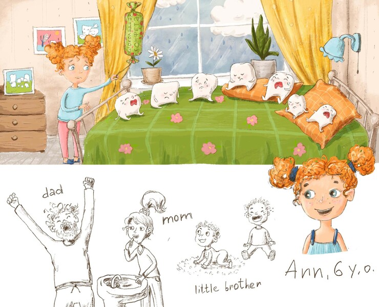 Creating a character for a children's book — Иллюстрация, Графика на Dprofile