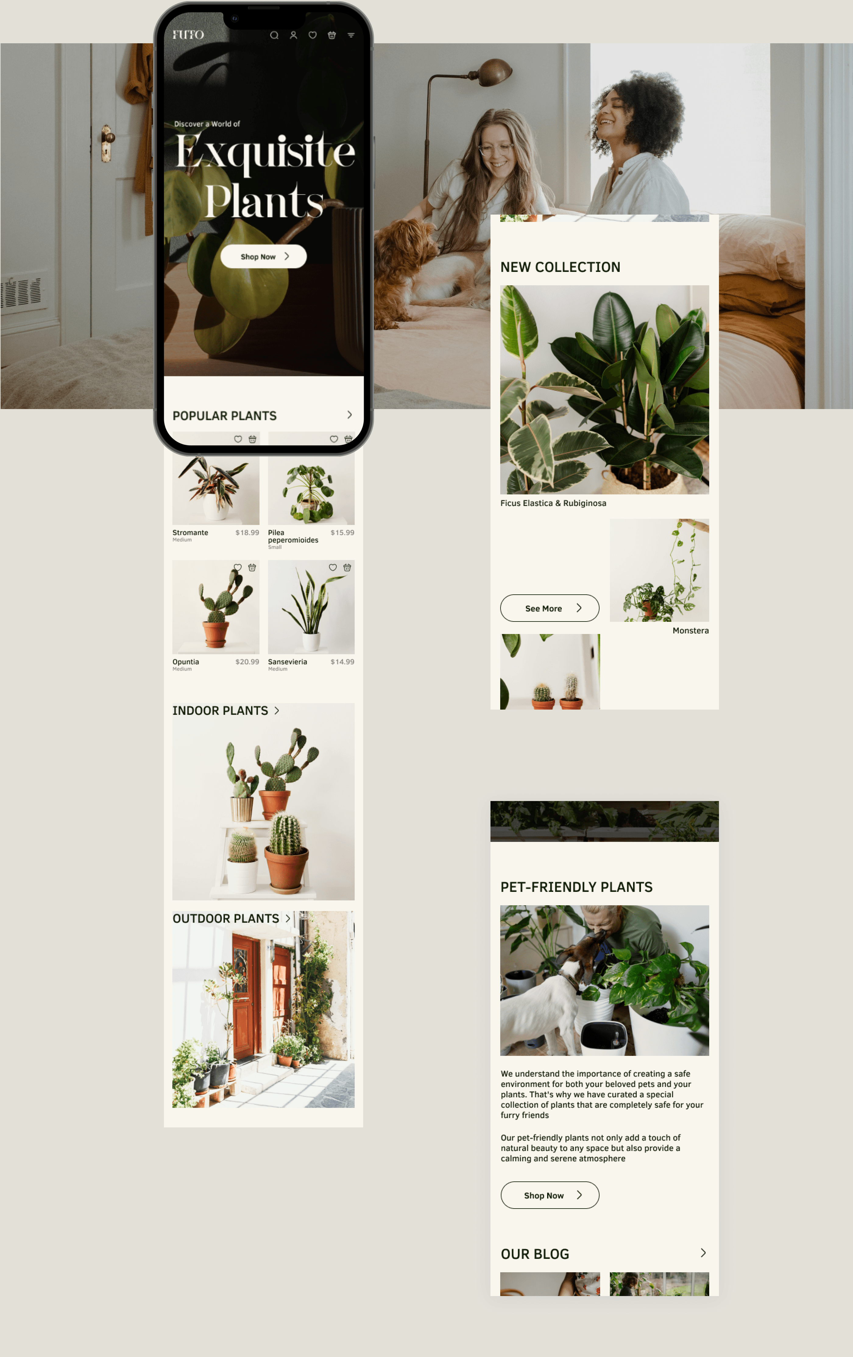 FUTO — E-commerce Design — Изображение №5 — Интерфейсы, Анимация на Dprofile