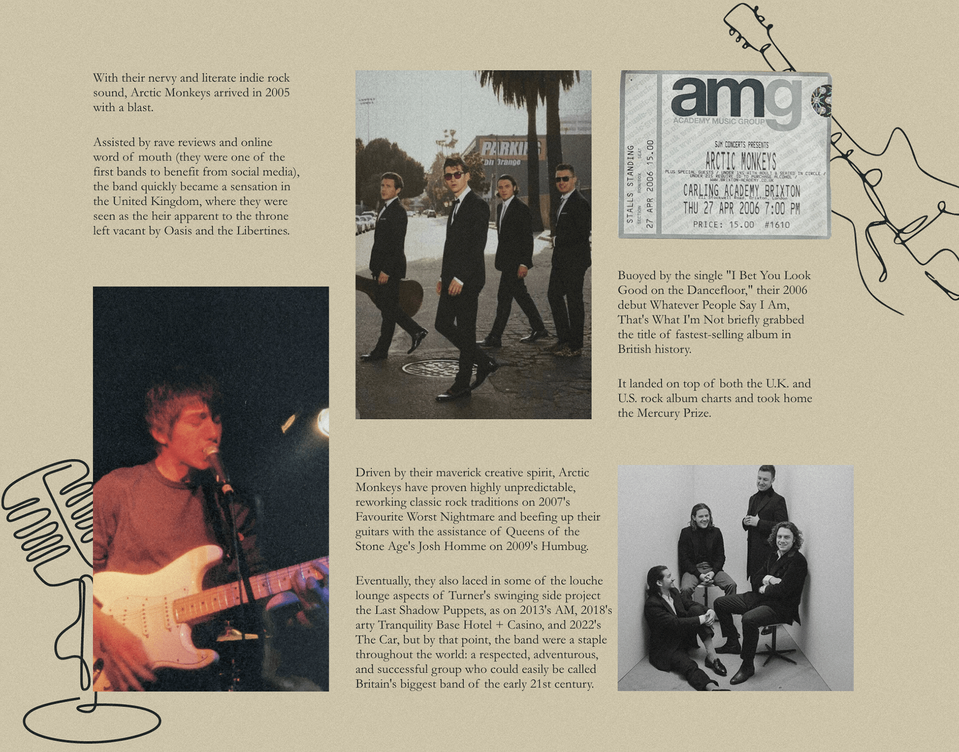 Long Read Arctic Monkeys | Лонгрид Arctic Monkeys — Изображение №9 — Интерфейсы, Графика на Dprofile