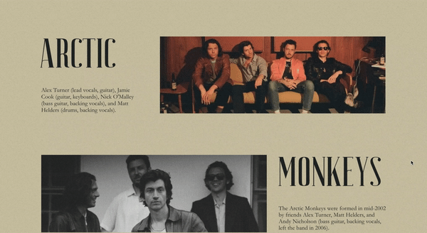 Long Read Arctic Monkeys | Лонгрид Arctic Monkeys — Изображение №3 — Интерфейсы, Графика на Dprofile