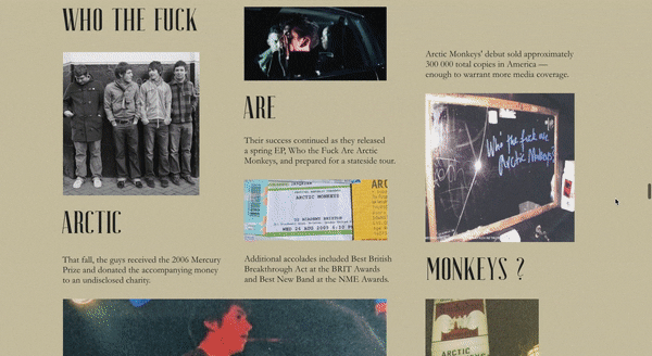 Long Read Arctic Monkeys | Лонгрид Arctic Monkeys — Изображение №19 — Интерфейсы, Графика на Dprofile