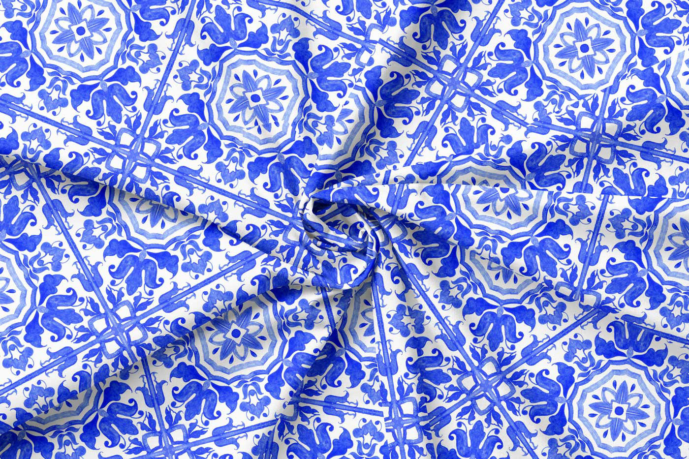 Azulejos (Portuguese blue tiles) seamless pattern. — Изображение №1 — Иллюстрация на Dprofile