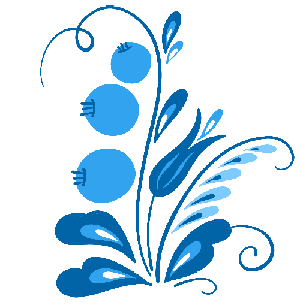 Gzhel style prints. Folk Bird. Wreath of flowers. — Изображение №7 — Иллюстрация на Dprofile