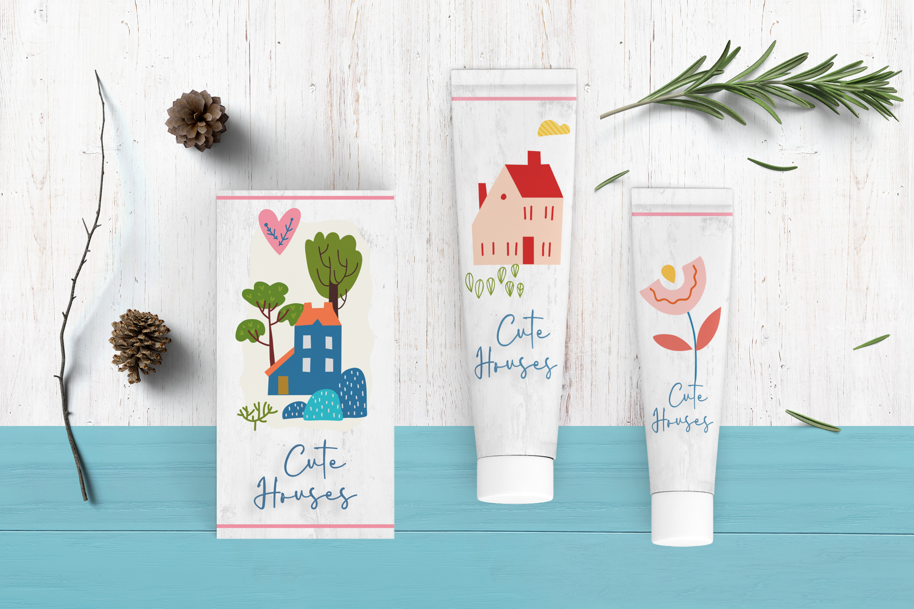 Милые дома на ферме для детей — Изображение №2 — Иллюстрация, Графика на Dprofile