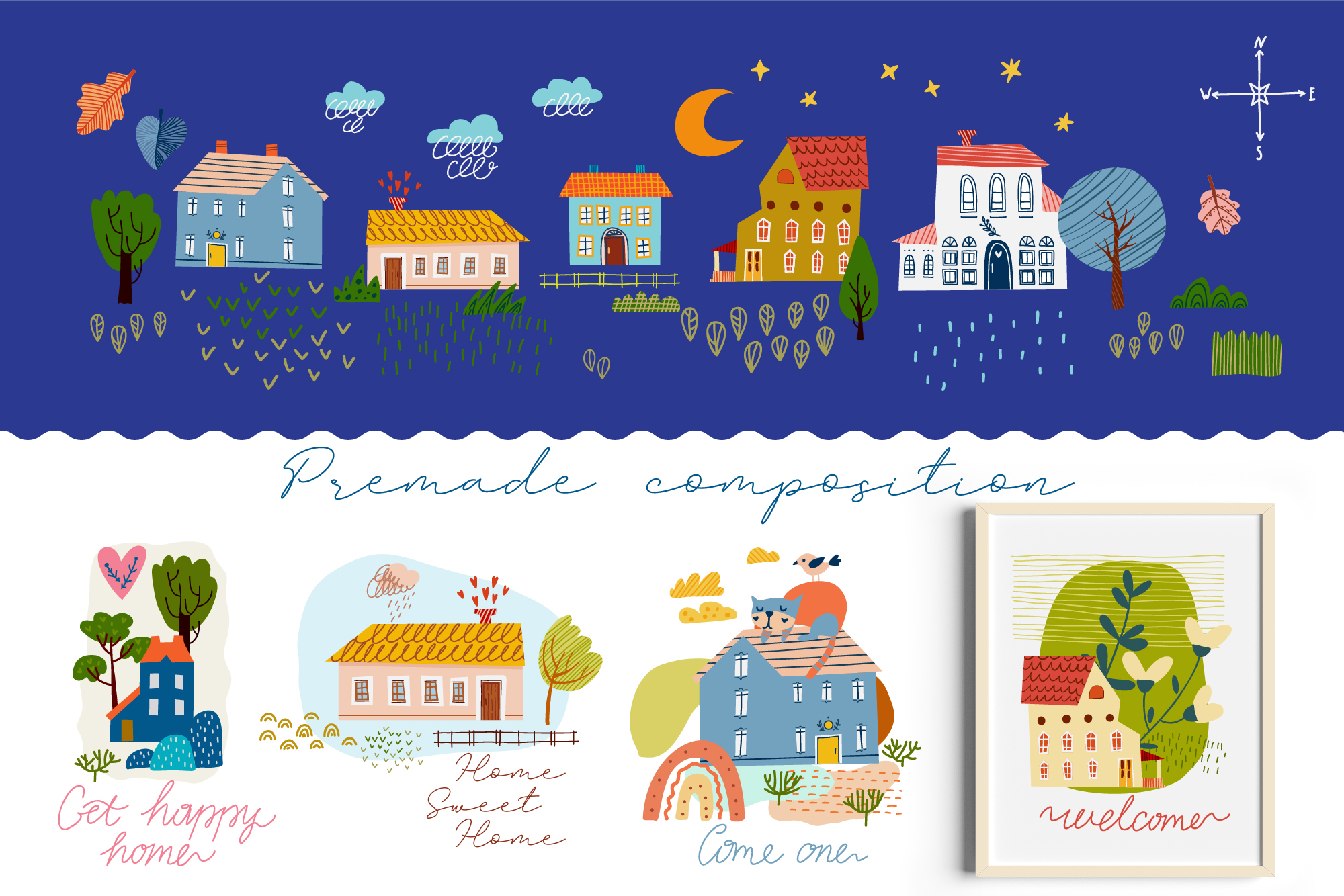 Милые дома на ферме для детей — Изображение №8 — Иллюстрация, Графика на Dprofile