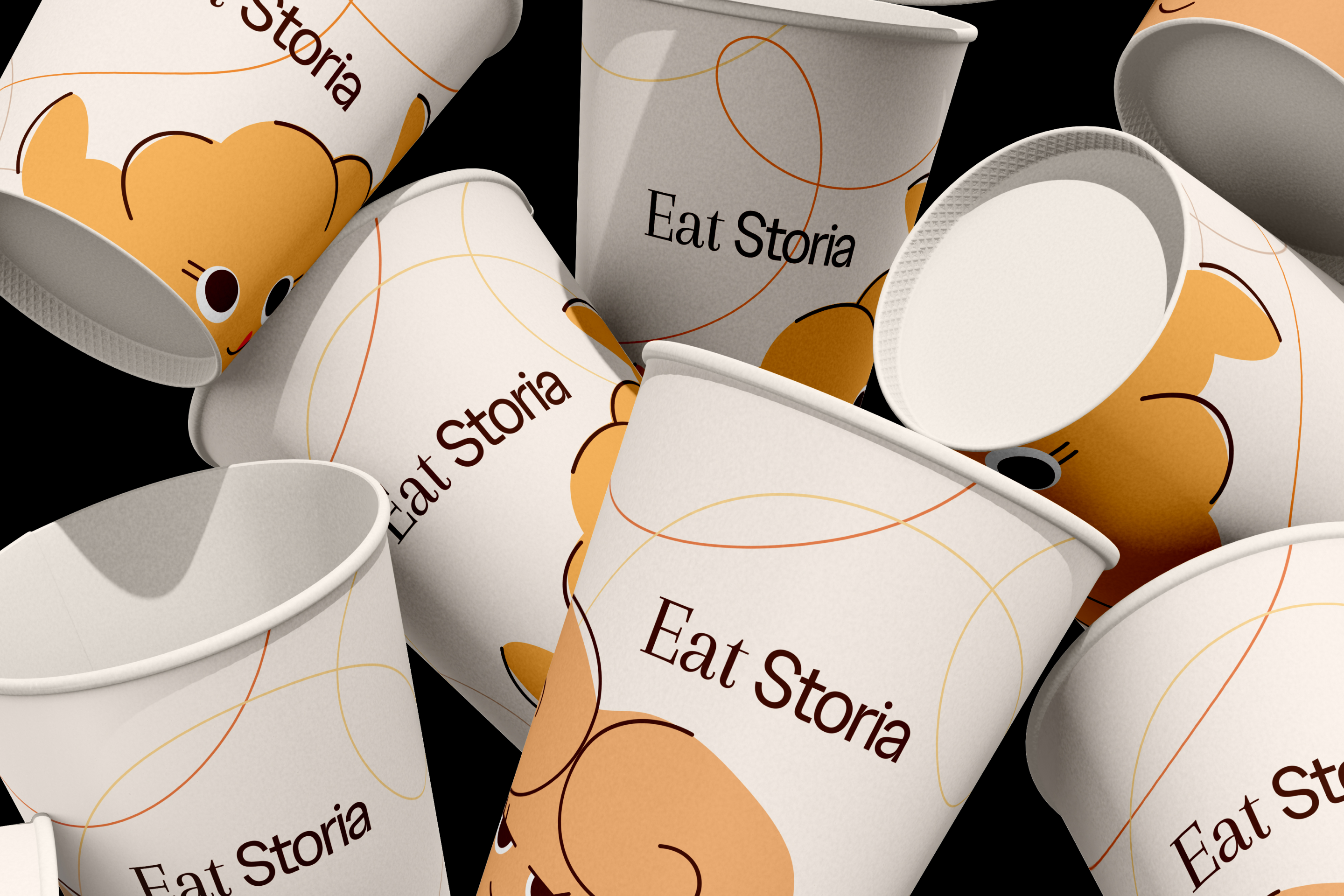 EAT STORIA • BRAND IDENTITY — Изображение №8 — Брендинг, Графика на Dprofile