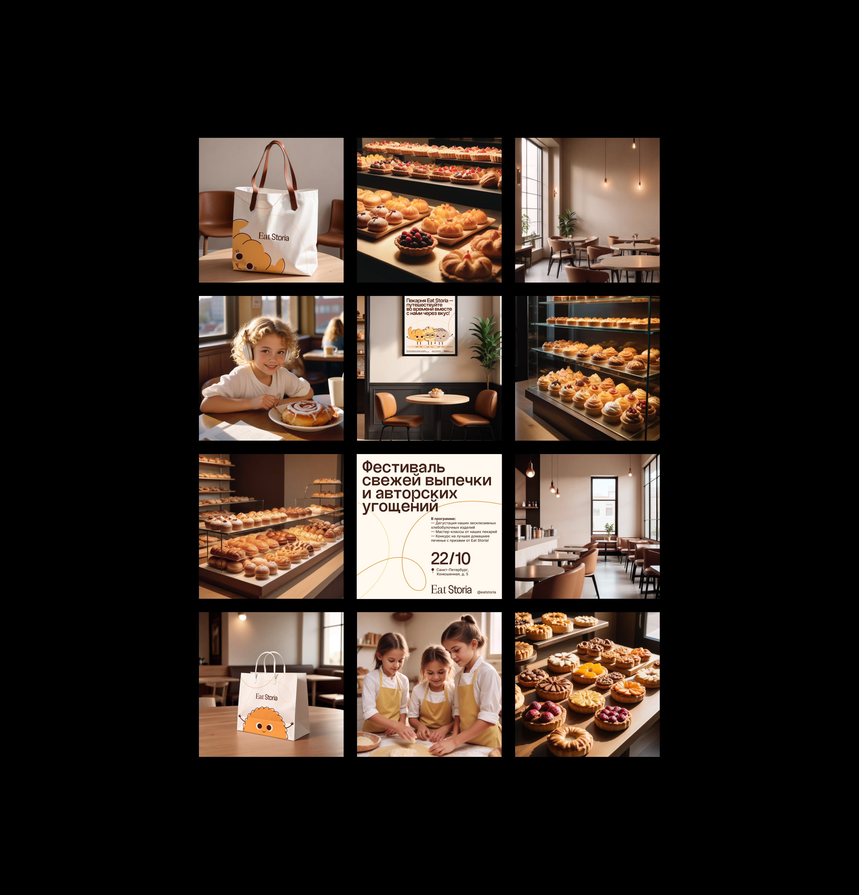 EAT STORIA • BRAND IDENTITY — Изображение №12 — Брендинг, Графика на Dprofile