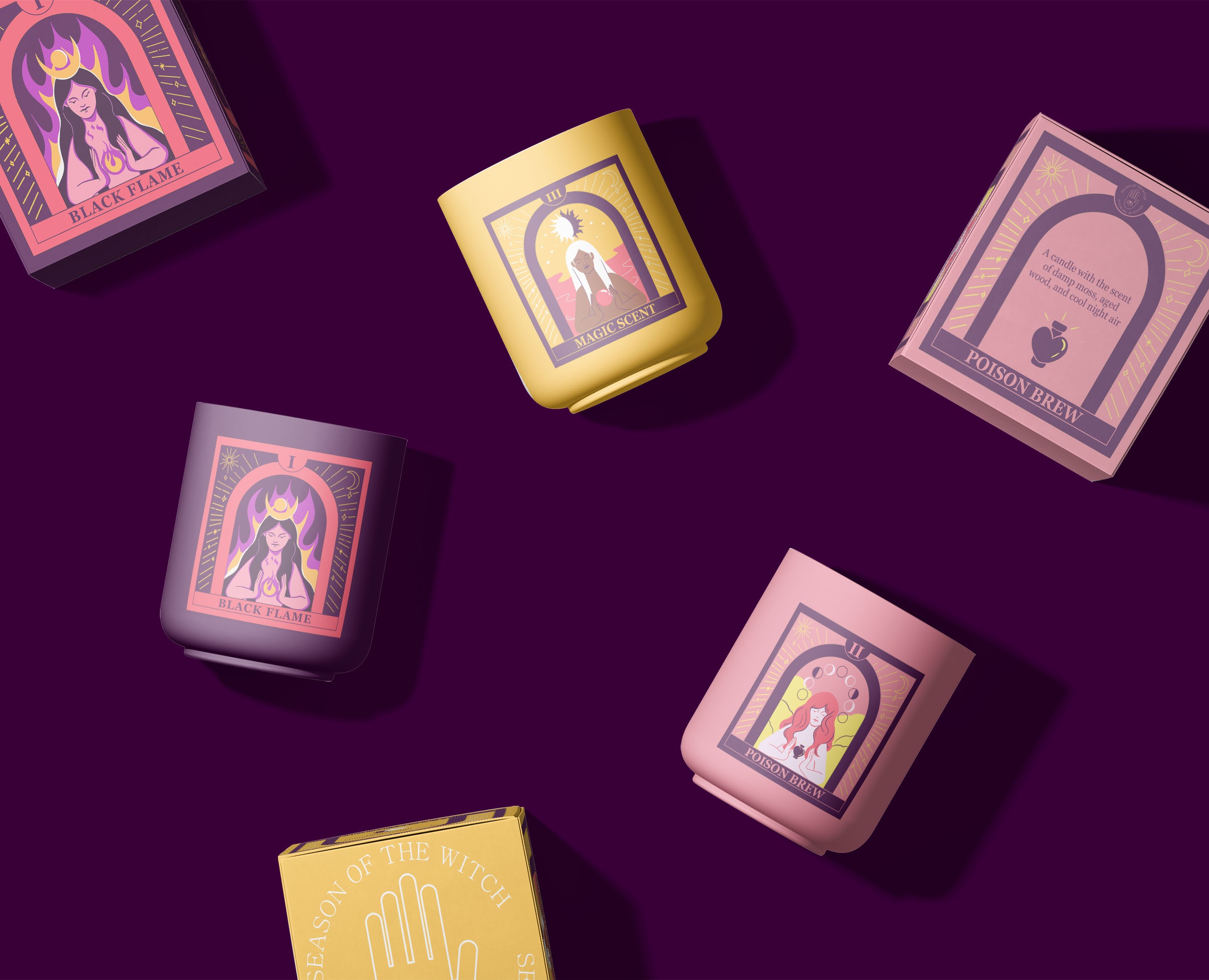 CANDLES PACKAGING DESIGN — Брендинг, Иллюстрация на Dprofile