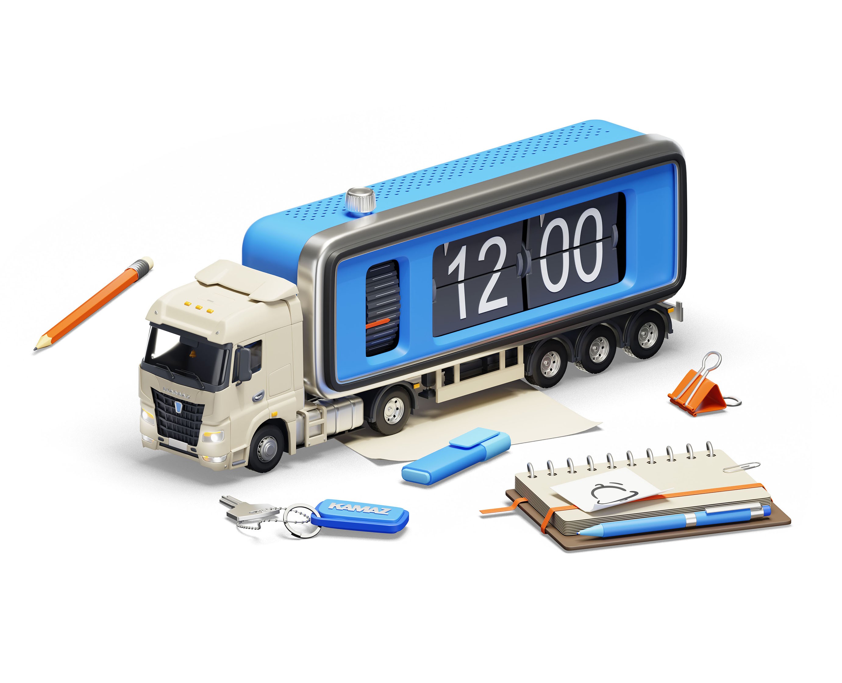 Новые иллюстрации для Kamaz Digital💡 на Dprofile