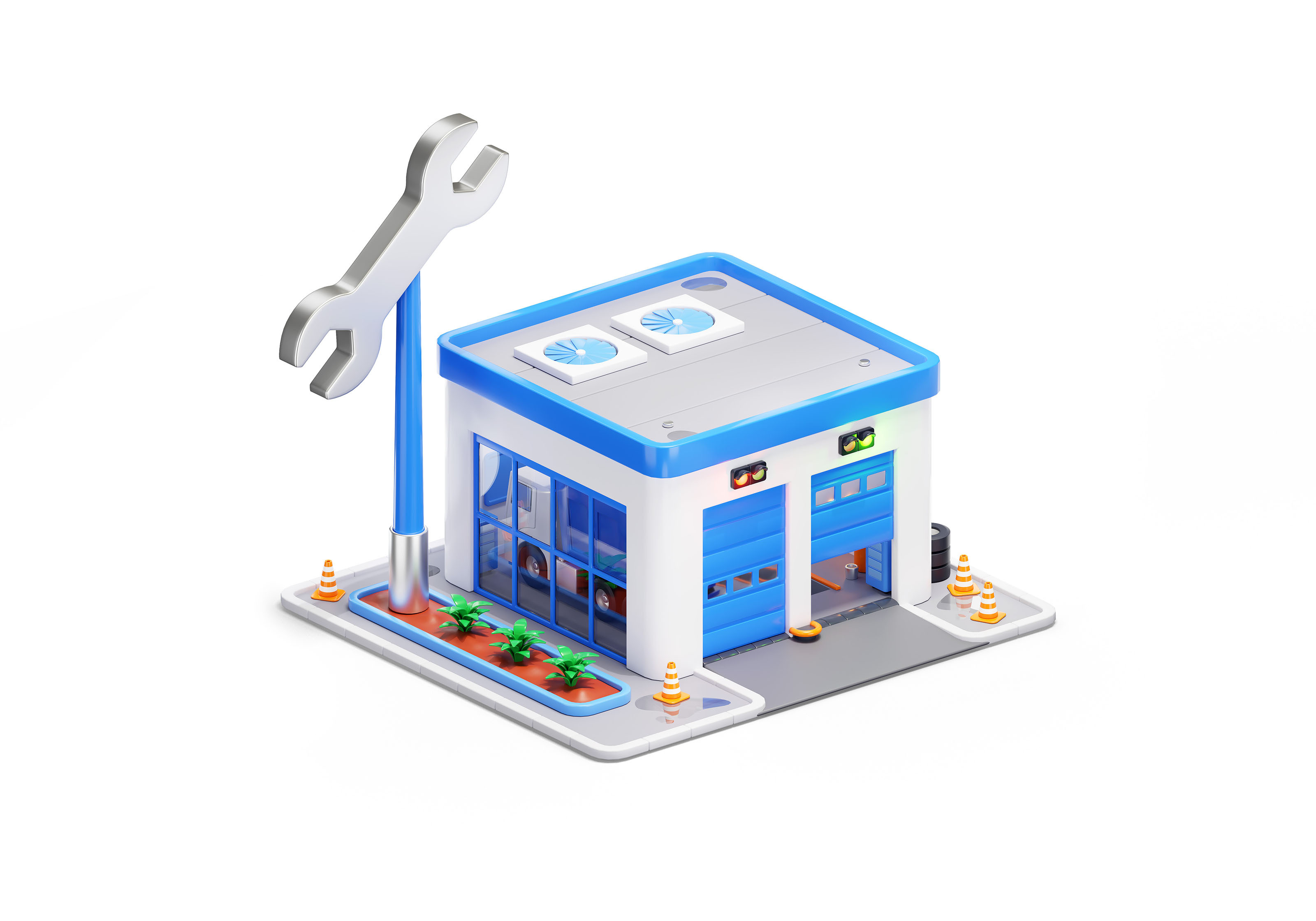 Новые иллюстрации для Kamaz Digital💡 — Изображение №2 — Иллюстрация, 3D на Dprofile