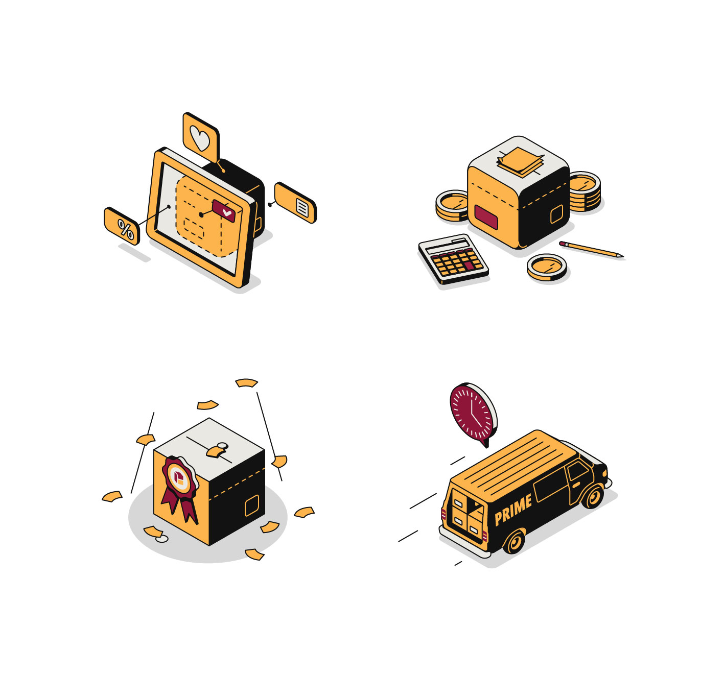 Иллюстрации и анимации для Primepackaging.com📦 — Изображение №6 — Иллюстрация, Анимация на Dprofile
