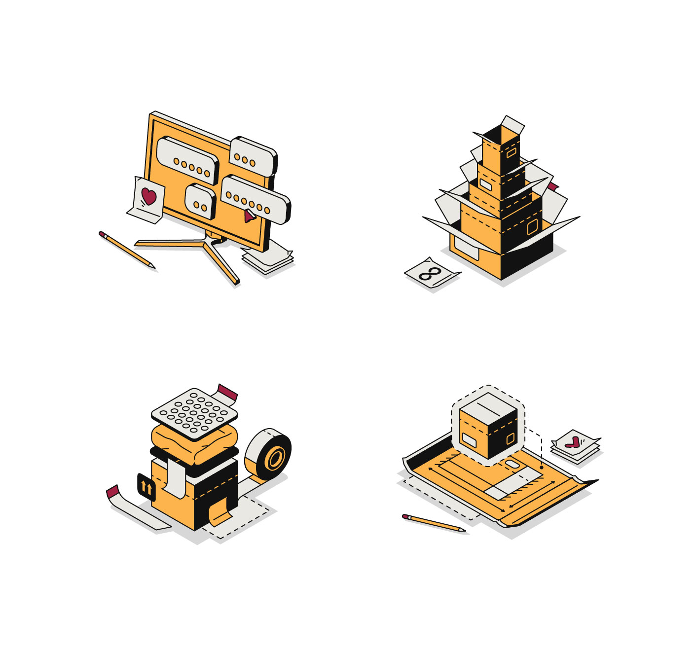 Иллюстрации и анимации для Primepackaging.com📦 — Изображение №5 — Иллюстрация, Анимация на Dprofile