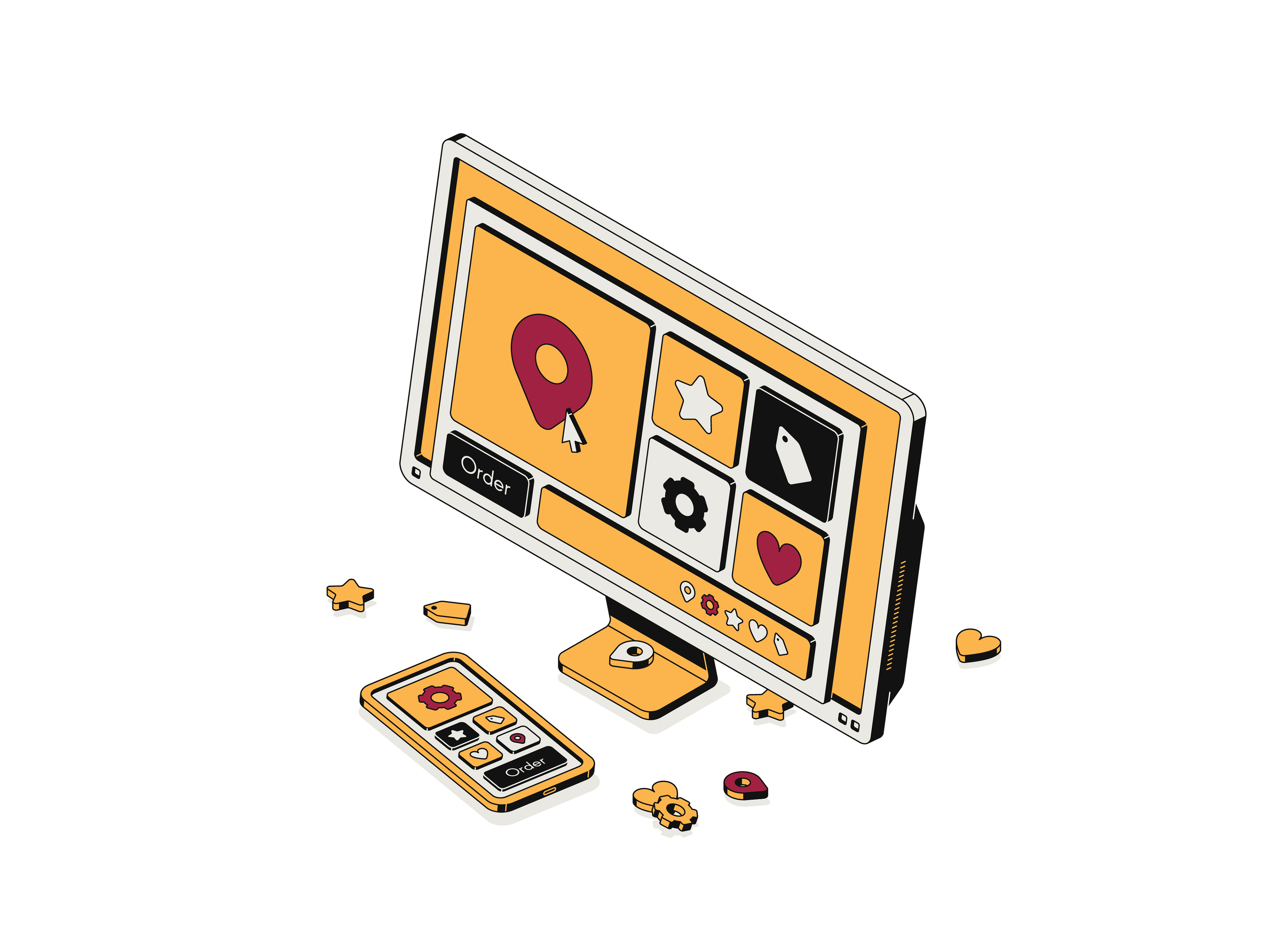 Иллюстрации для сайта компании Prime Packaging — Изображение №13 — Иллюстрация, Графика на Dprofile