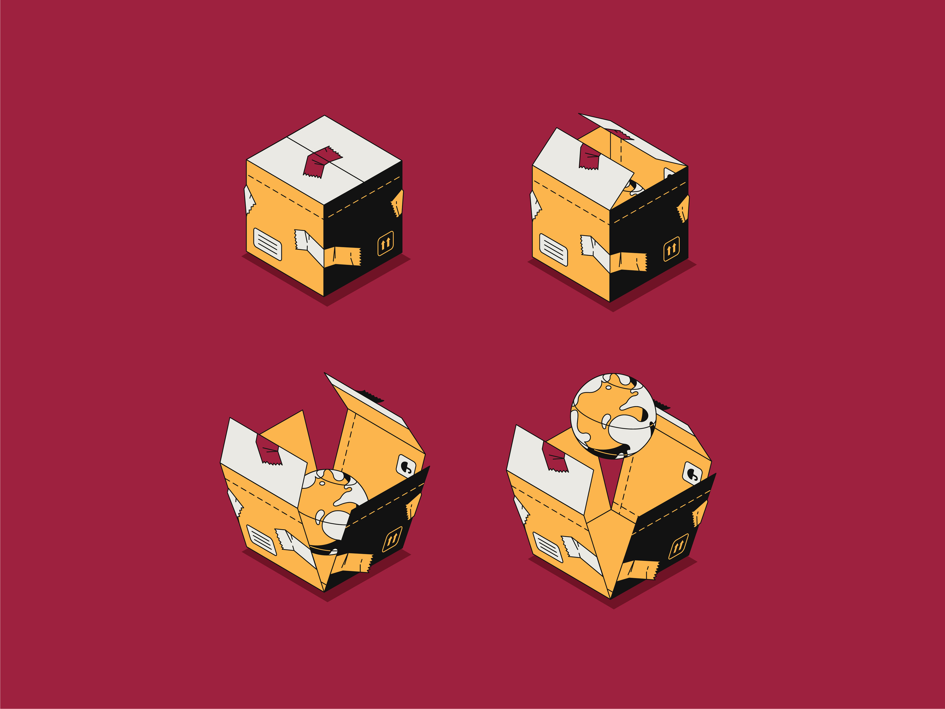 Иллюстрации для сайта компании Prime Packaging — Изображение №15 — Иллюстрация, Графика на Dprofile