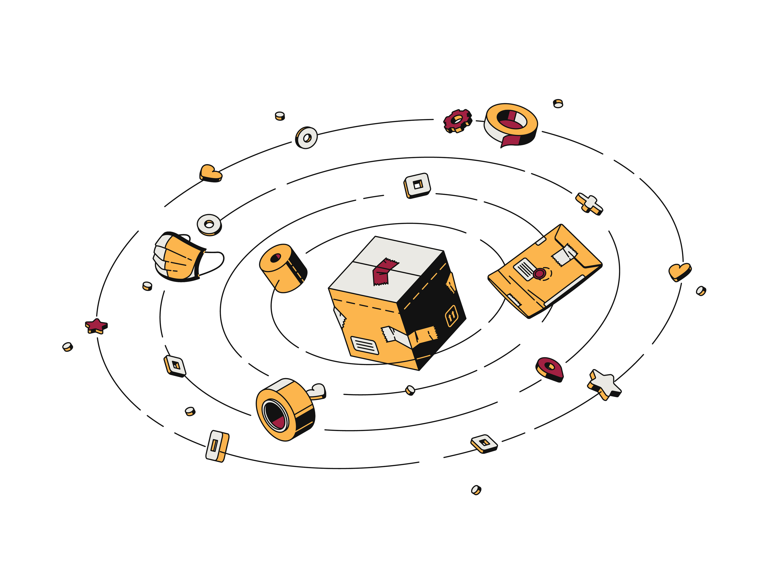 Иллюстрации для сайта компании Prime Packaging — Изображение №11 — Иллюстрация, Графика на Dprofile
