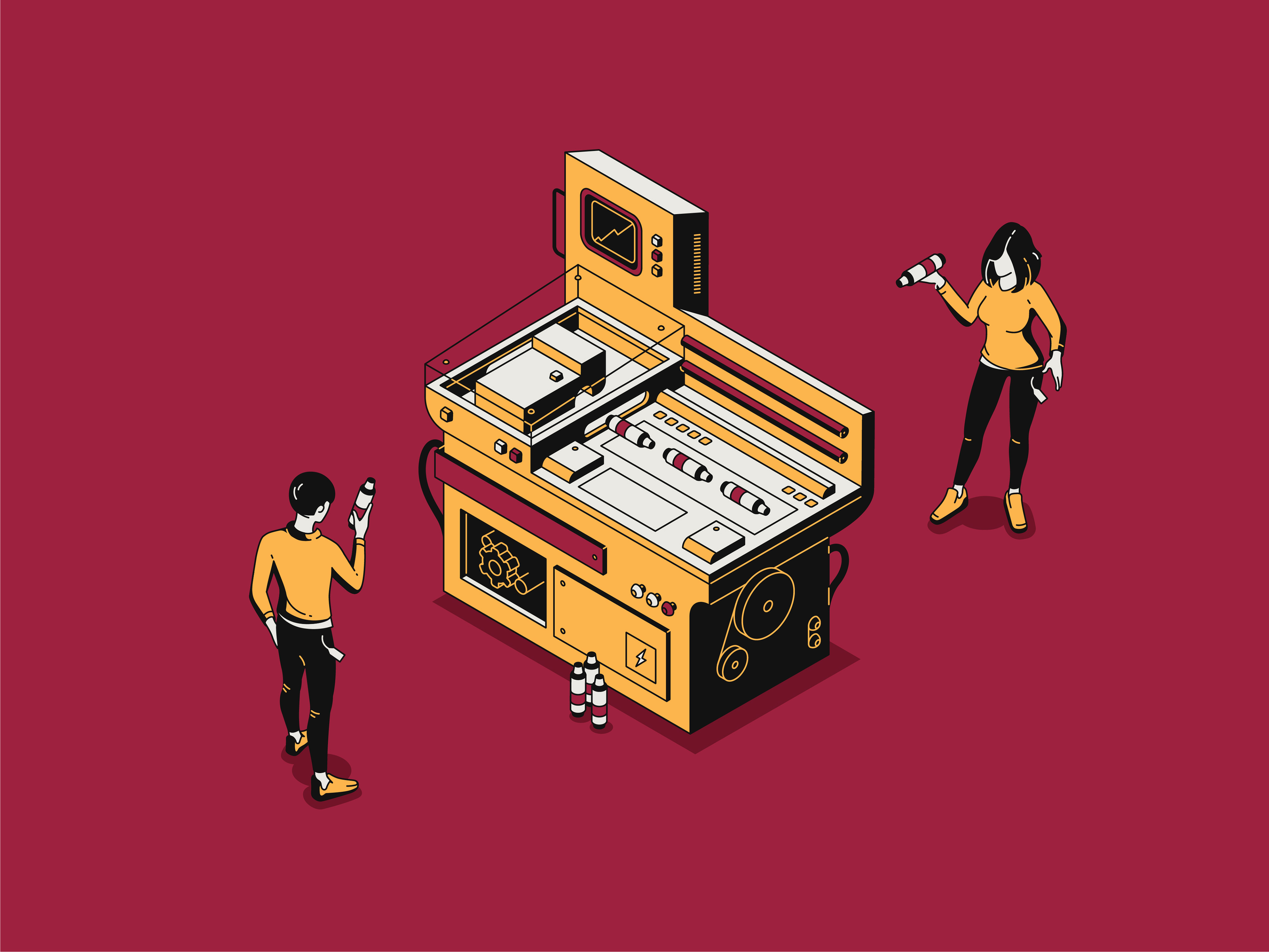 Иллюстрации для сайта компании Prime Packaging — Изображение №12 — Иллюстрация, Графика на Dprofile