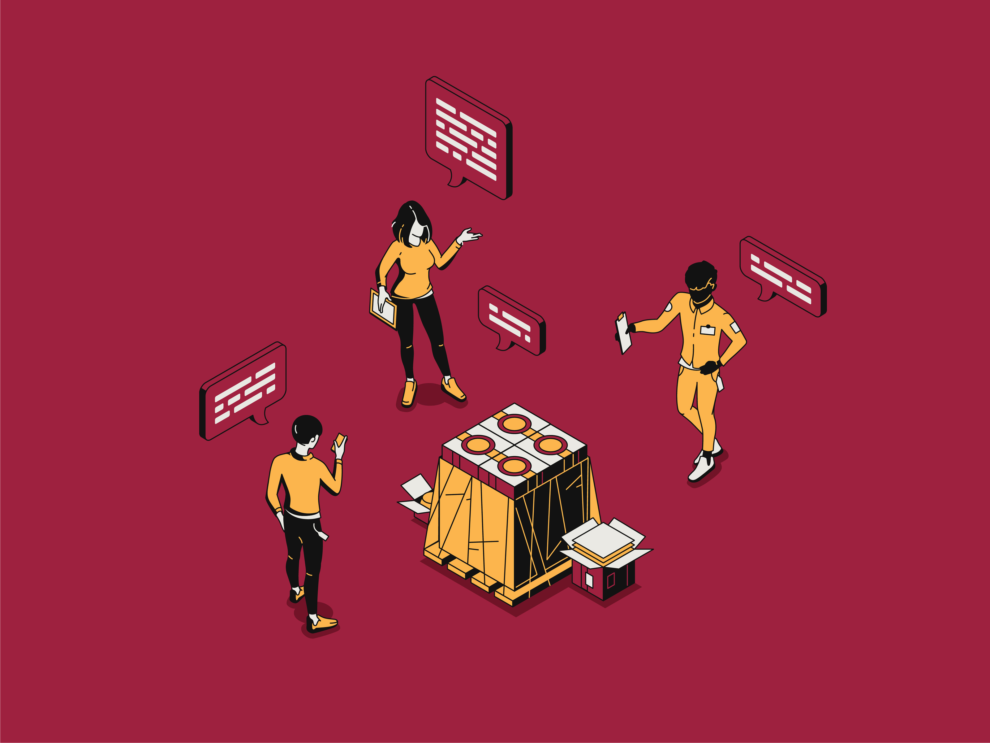 Иллюстрации для сайта компании Prime Packaging — Изображение №10 — Иллюстрация, Графика на Dprofile