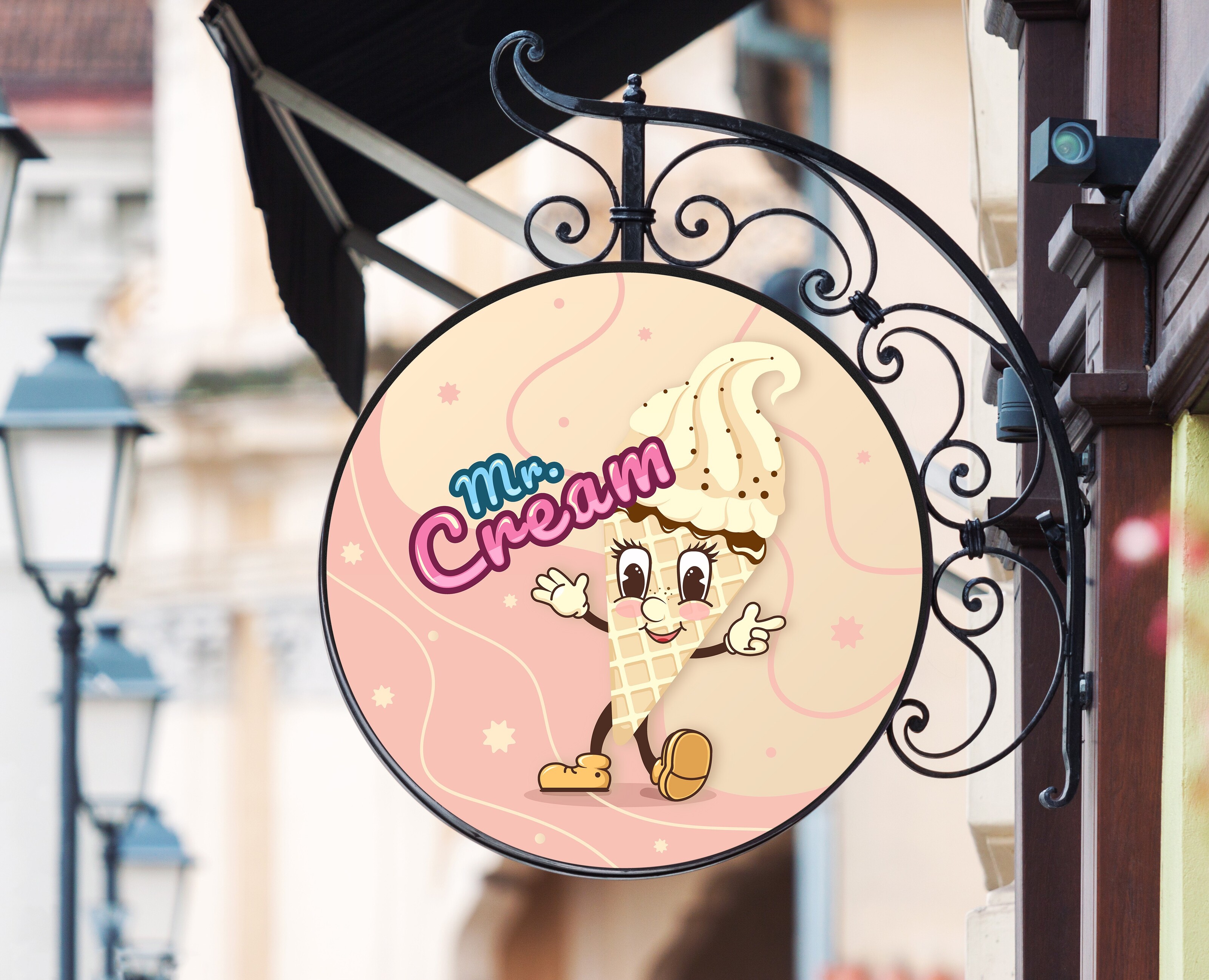 Лого маскот для кафе мороженого — Интерфейсы, Брендинг на Dprofile