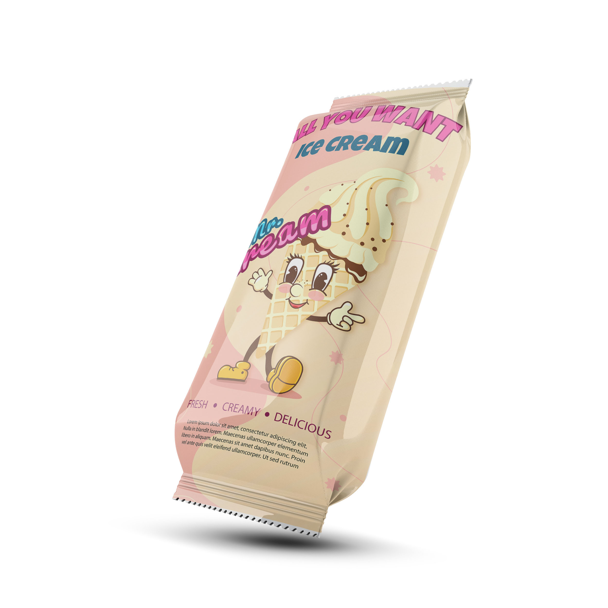 Лого маскот для кафе мороженого — Изображение №5 — Интерфейсы, Брендинг на Dprofile