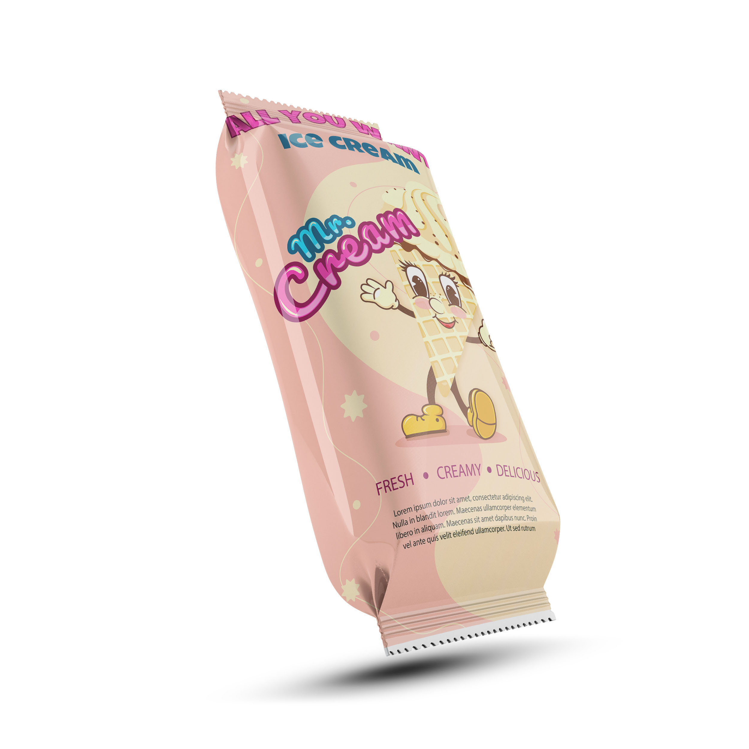 Лого маскот для кафе мороженого — Изображение №3 — Интерфейсы, Брендинг на Dprofile