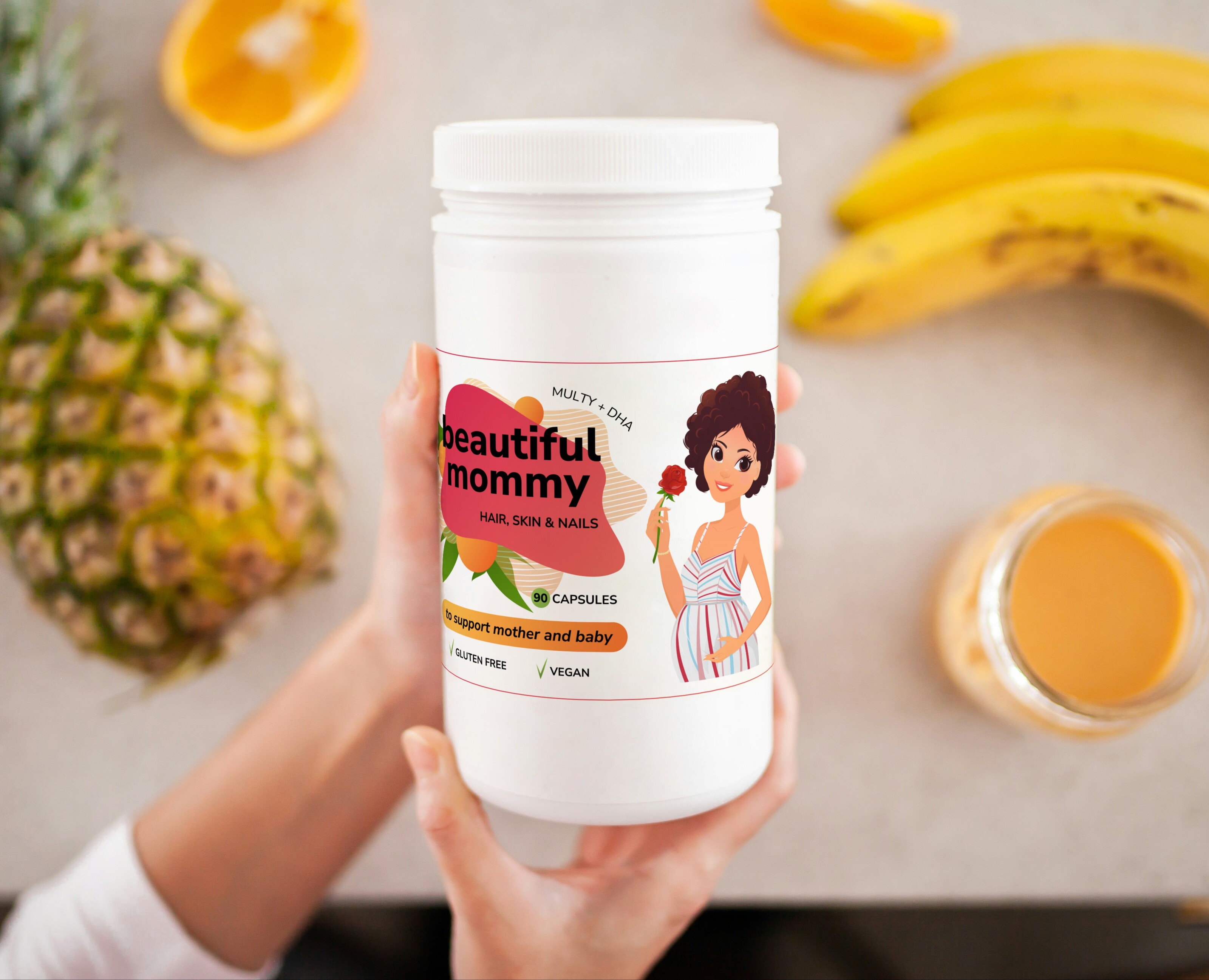 Дизайн упаковки витаминов для женщин — Брендинг, Иллюстрация на Dprofile