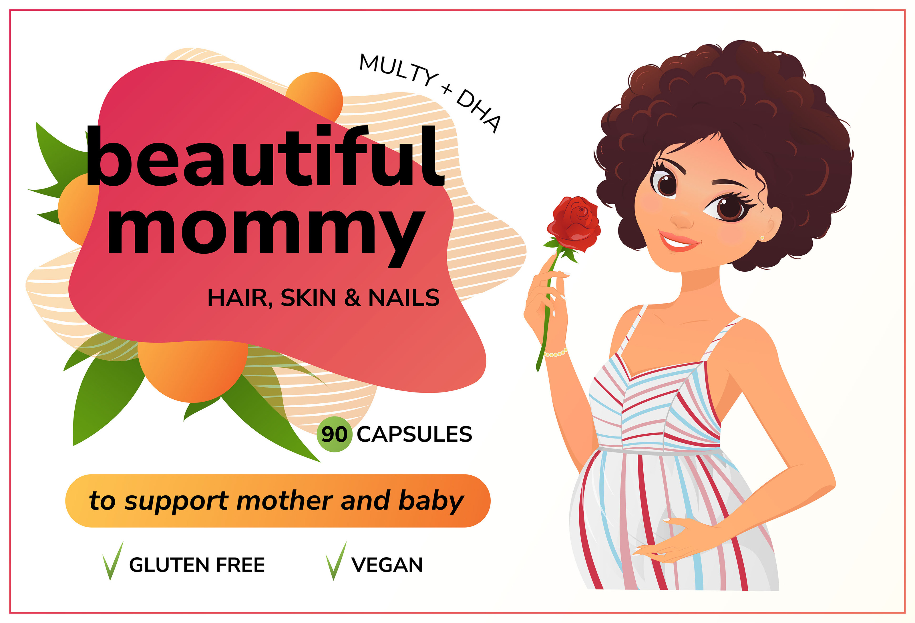 Дизайн упаковки витаминов для женщин — Изображение №2 — Брендинг, Иллюстрация на Dprofile