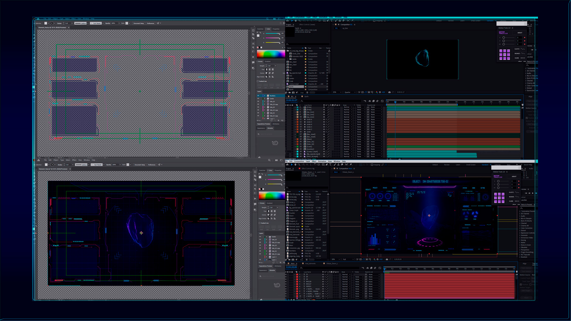 HUD интерфейс — Изображение №4 — Анимация на Dprofile